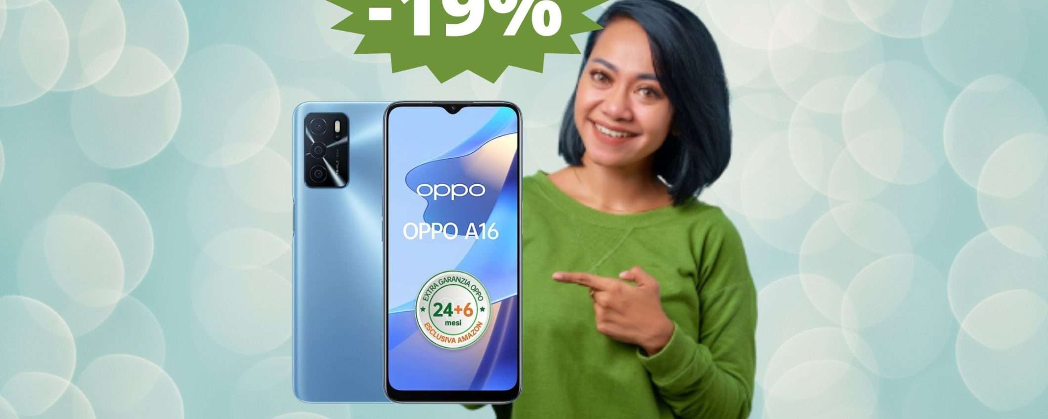 Oppo A16: uno smartphone affidabile senza pretese (-19%) Oppo A16: uno smartphone affidabile senza pretese (-19%)