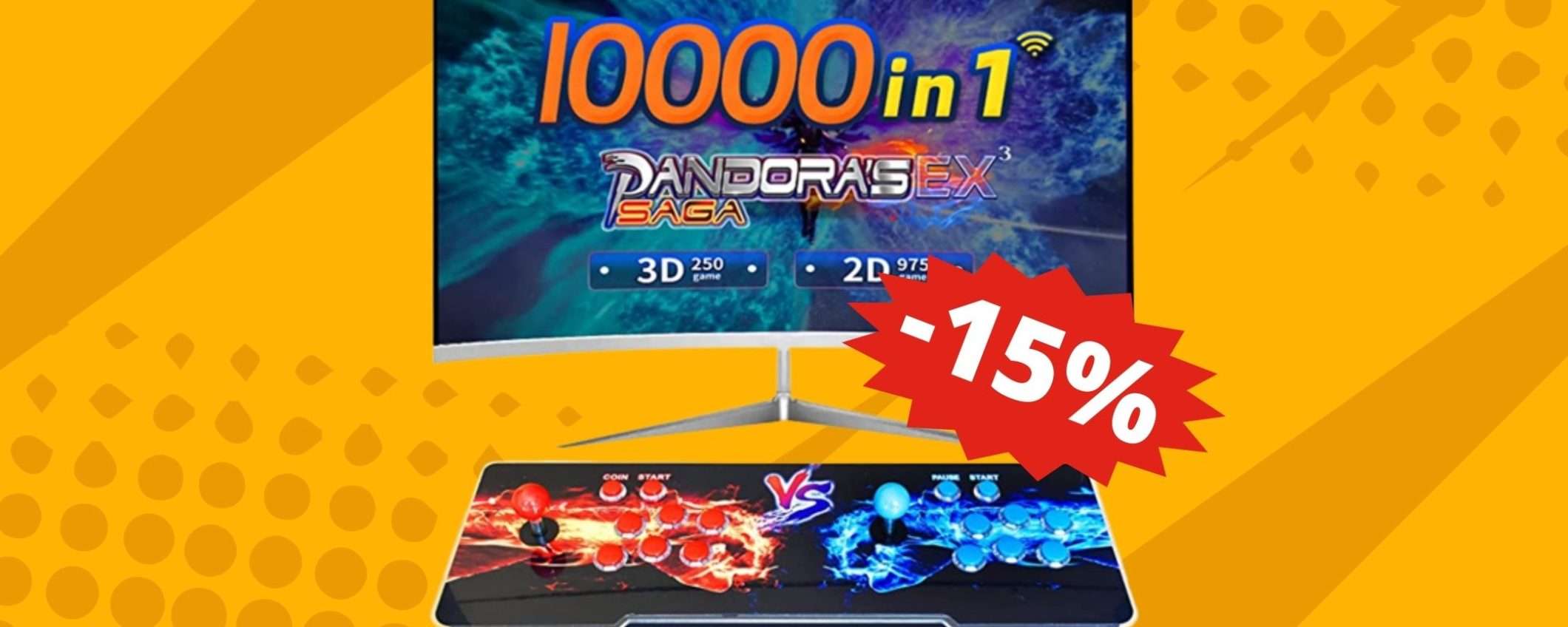 Pandora Box: 10.000 giochi vintage, finalmente in sconto Pandora Box: 10.000 giochi vintage, finalmente in sconto
