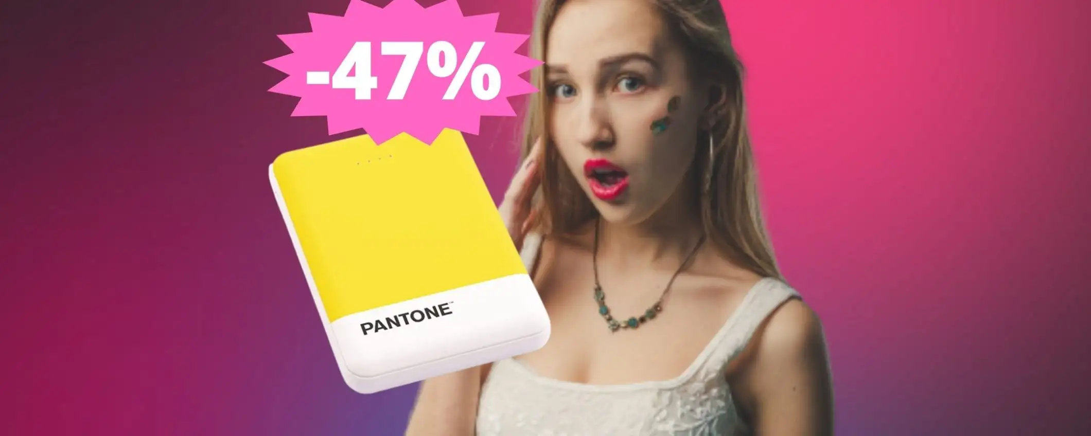 Celly Powerbank Pantone: prezzo BOMBA per il caricatore portatile di stile Celly Powerbank Pantone: prezzo BOMBA per il caricatore portatile di stile