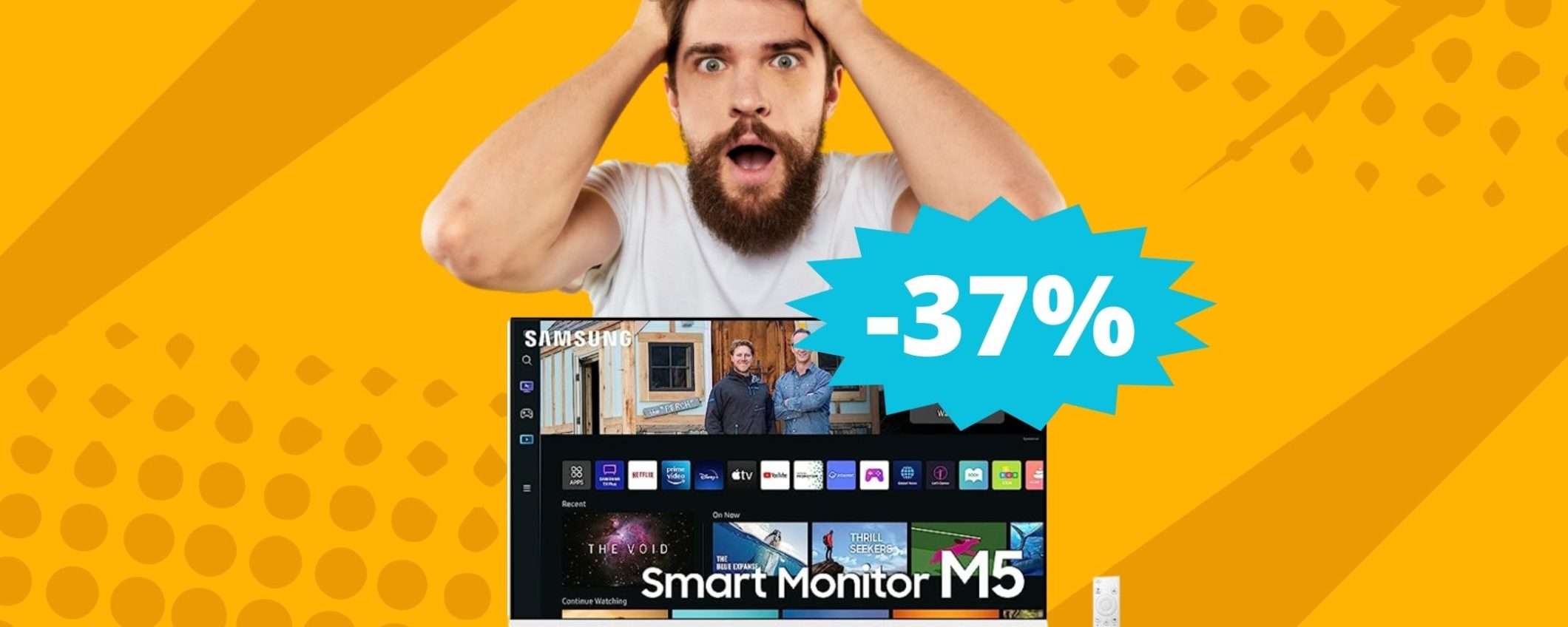 Samsung Smart Monitor M5: super sconto su Amazon Samsung Smart Monitor M5: super sconto su Amazon