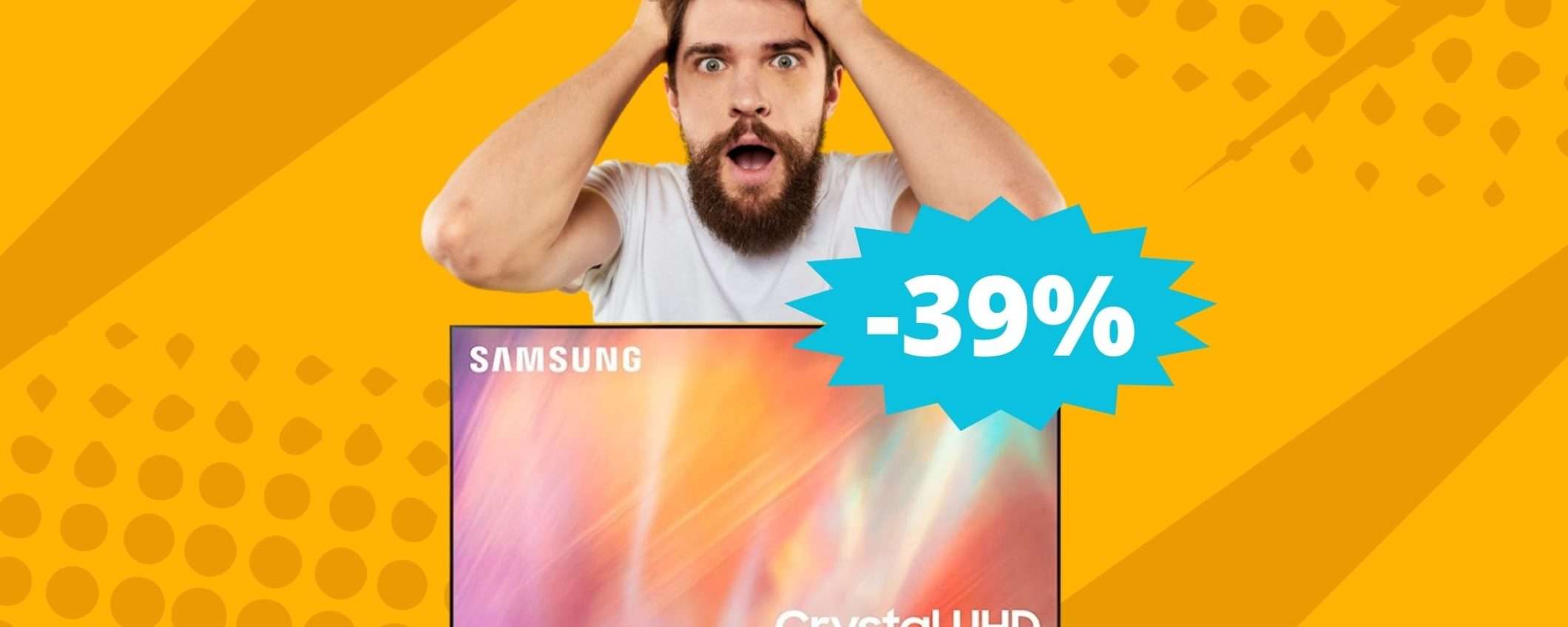 Smart TV Samsung: la miglior qualità, al minor prezzo (-39%) Smart TV Samsung: la miglior qualità, al minor prezzo (-39%)