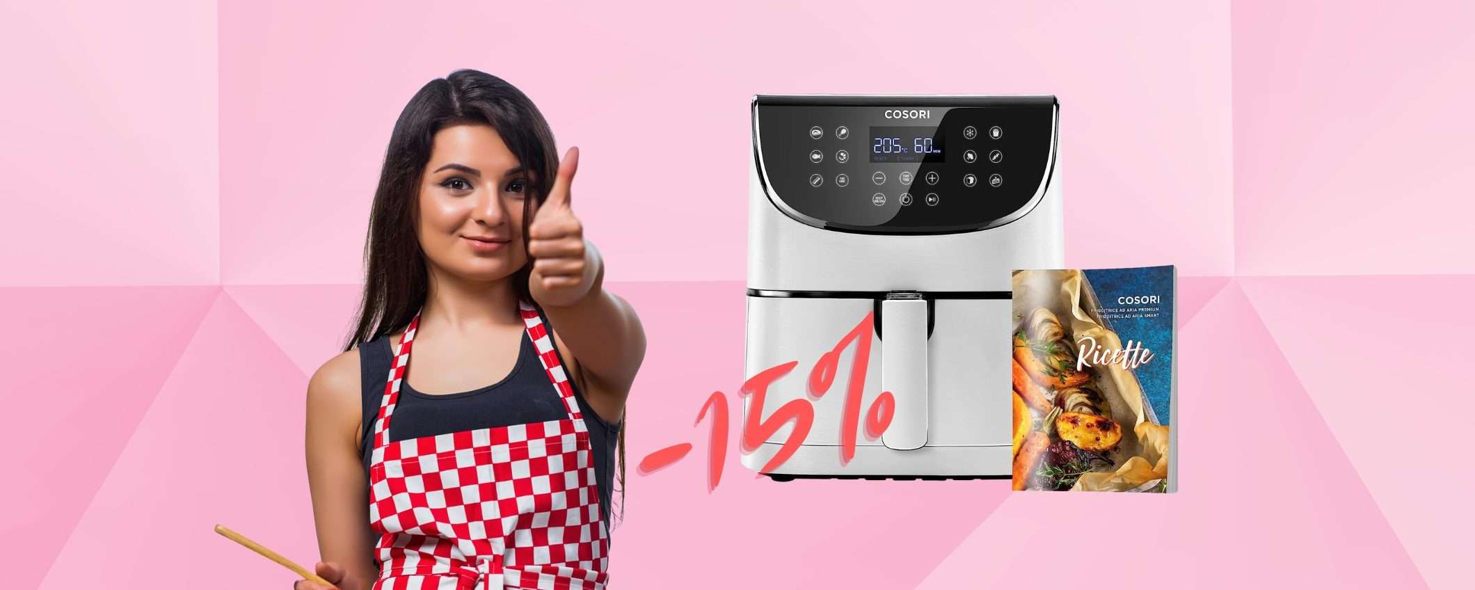 Cosori è la migliore friggitrice ad aria da 5,5 litri secondo Amazon (-15%) Cosori è la migliore friggitrice ad aria da 5,5 litri secondo Amazon (-15%)