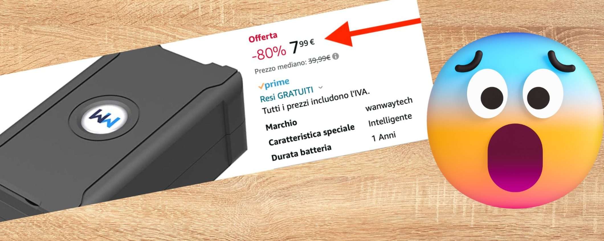 Localizzatore GPS potente e preciso a 7,99€: sconto 80%, promo Amazon SHOCK Localizzatore GPS potente e preciso a 7,99€: sconto 80%, promo Amazon SHOCK