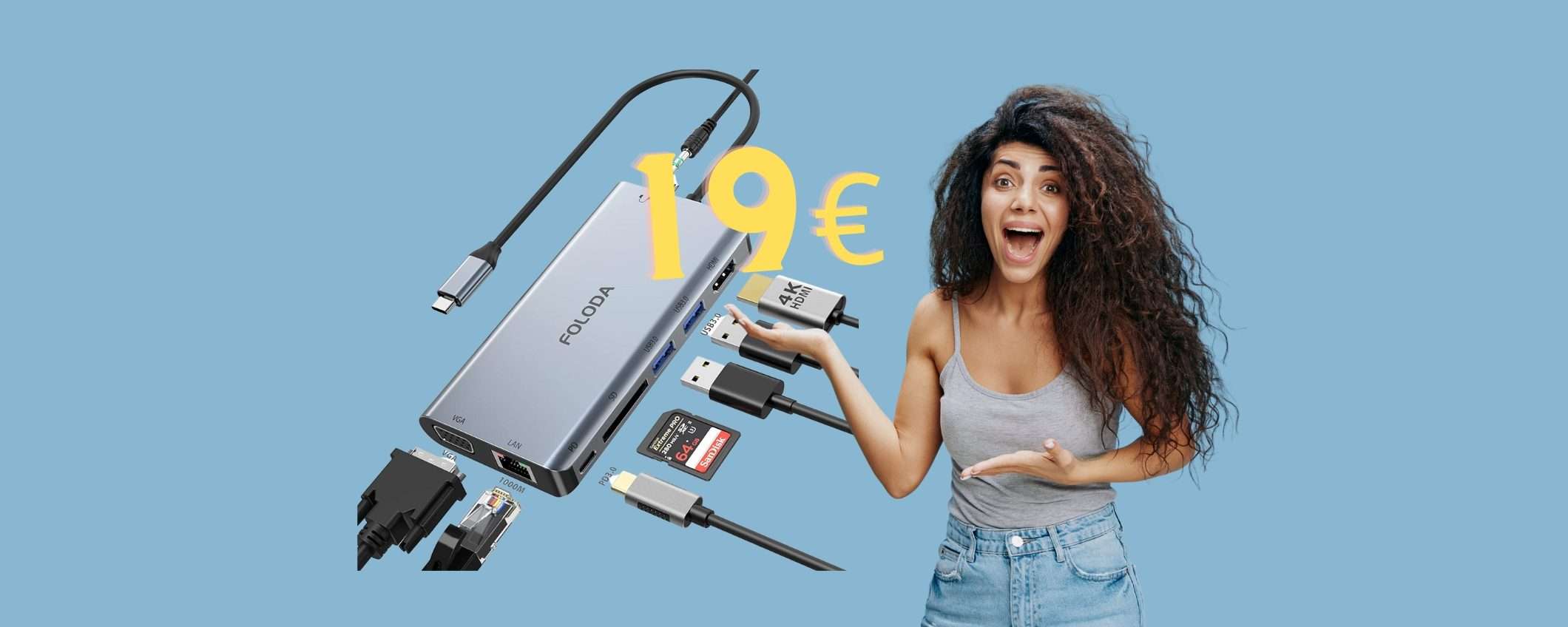 Docking Station 8 in 1 SPETTACOLARE a MENO di 20€ su Amazon Docking Station 8 in 1 SPETTACOLARE a MENO di 20€ su Amazon