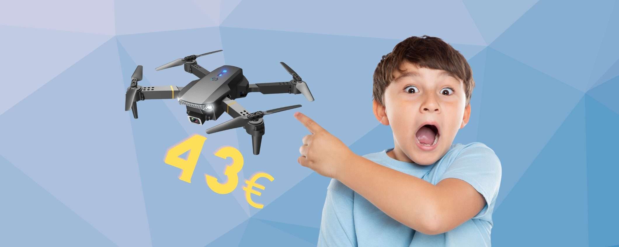 Drone con telecamera in HD, FACILE da usare e DIVERTENTE (43€) Drone con telecamera in HD, FACILE da usare e DIVERTENTE (43€)
