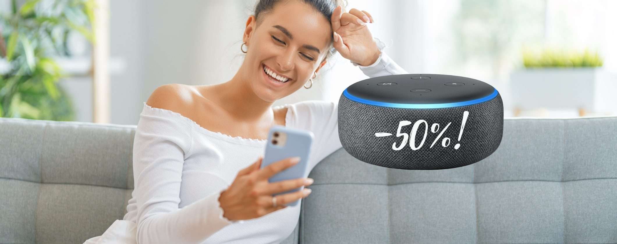 Echo Dot 3, Unieuro: 50% di sconto e consegna gratuita Echo Dot 3, Unieuro: 50% di sconto e consegna gratuita