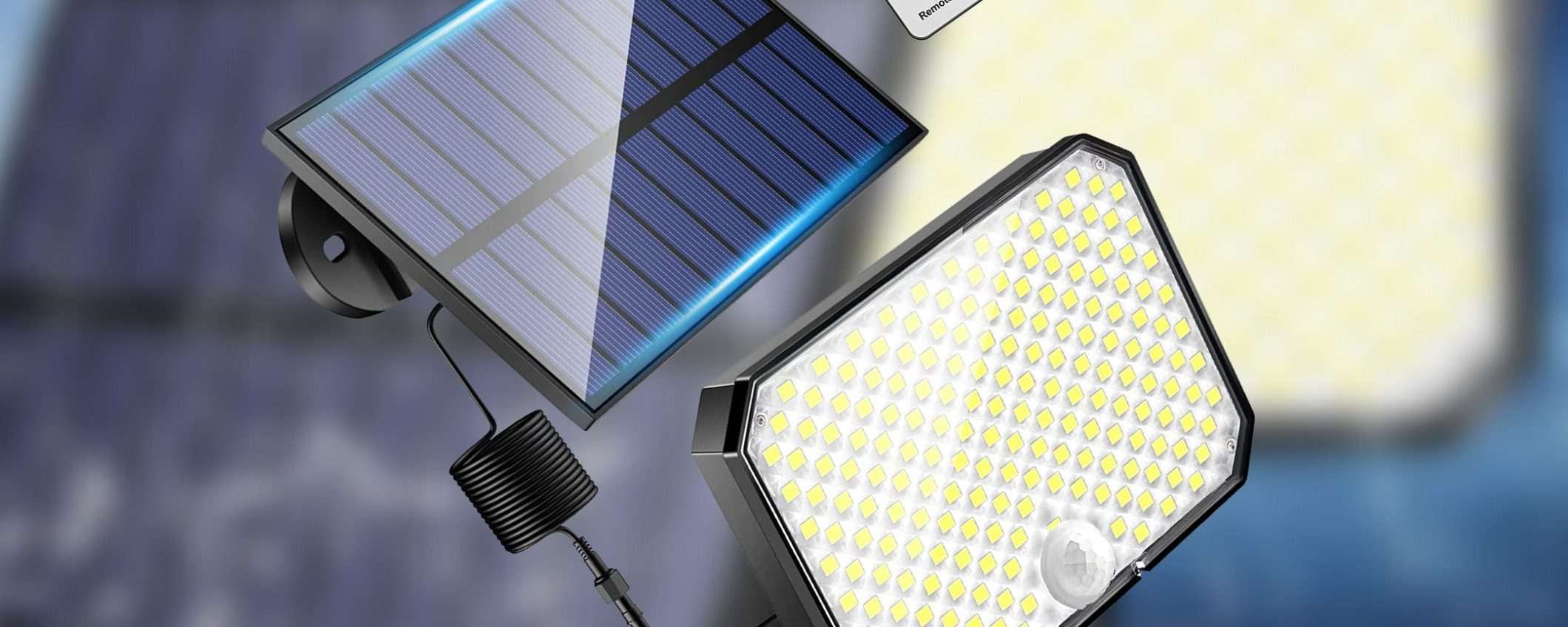 Una bestia di faro solare 190 LED: tanta luce GRATIS, prezzo ridicolo (15€) Una bestia di faro solare 190 LED: tanta luce GRATIS, prezzo ridicolo (15€)