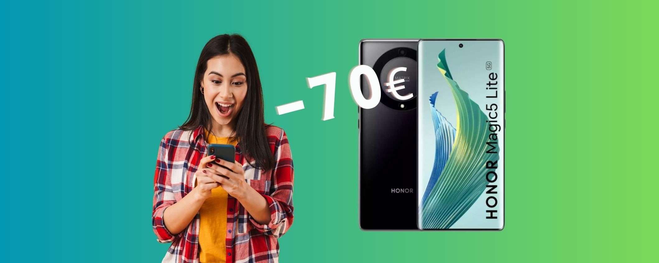 Honor Magic5 Lite a 70€ in MENO su eBay, da prendere SUBITO Honor Magic5 Lite a 70€ in MENO su eBay, da prendere SUBITO