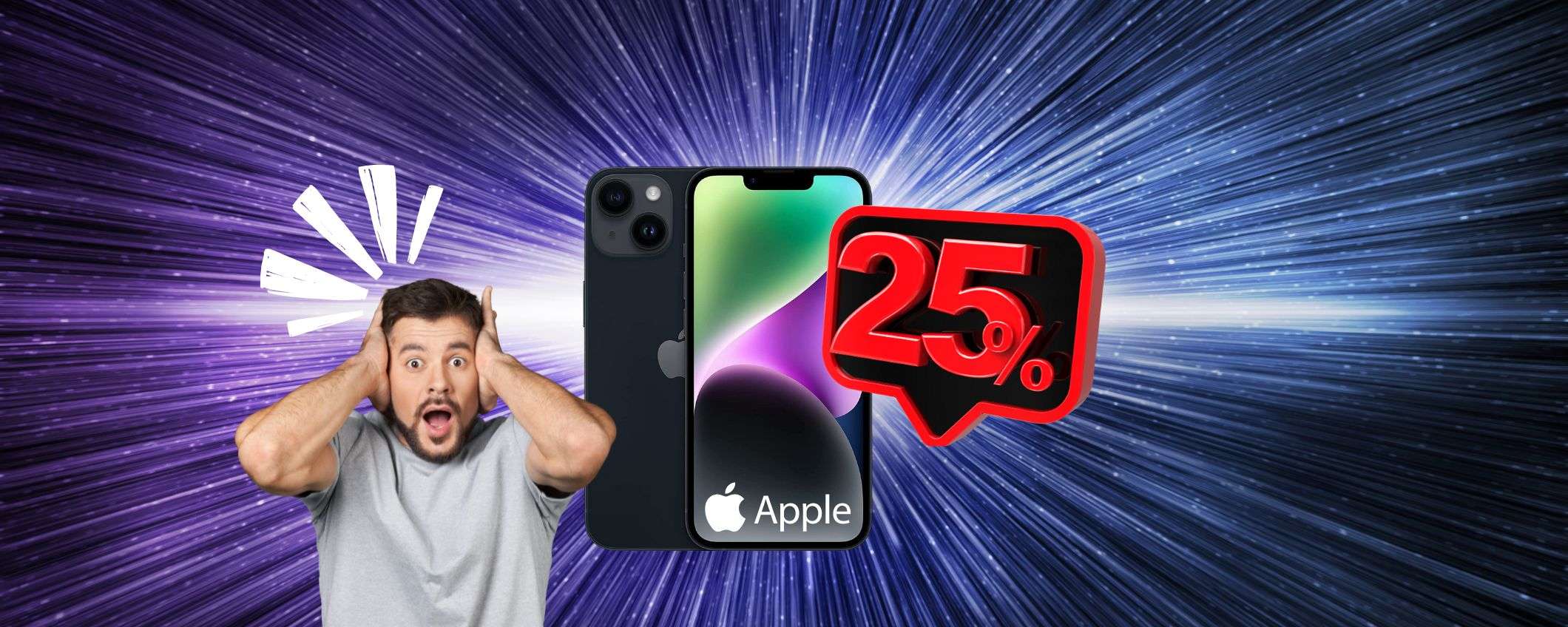 iPhone 14: sconto SCIOCCANTE di 250€ su eBay per il modello da 128GB: imperdibile! iPhone 14: sconto SCIOCCANTE di 250€ su eBay per il modello da 128GB: imperdibile!