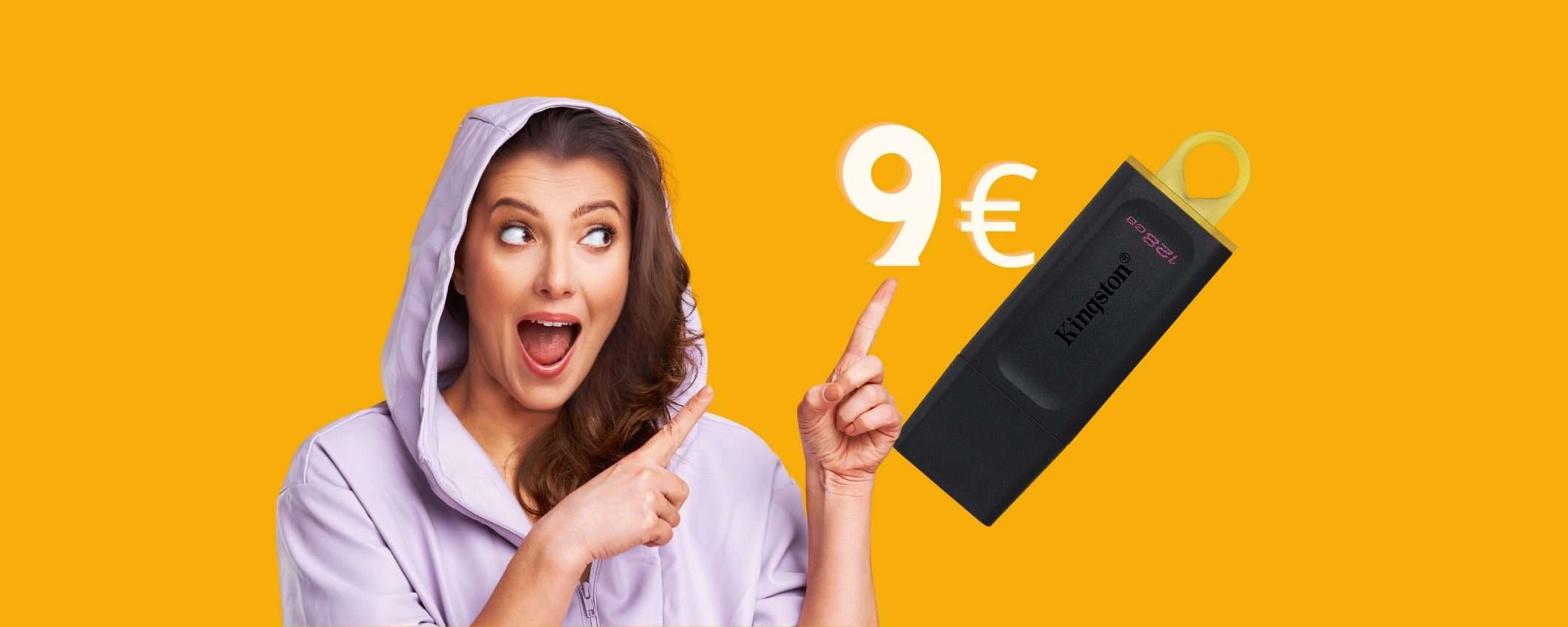 Kingston: la USB da 128 GB VELOCE e AFFIDABILE a soli 9€ Kingston: la USB da 128 GB VELOCE e AFFIDABILE a soli 9€