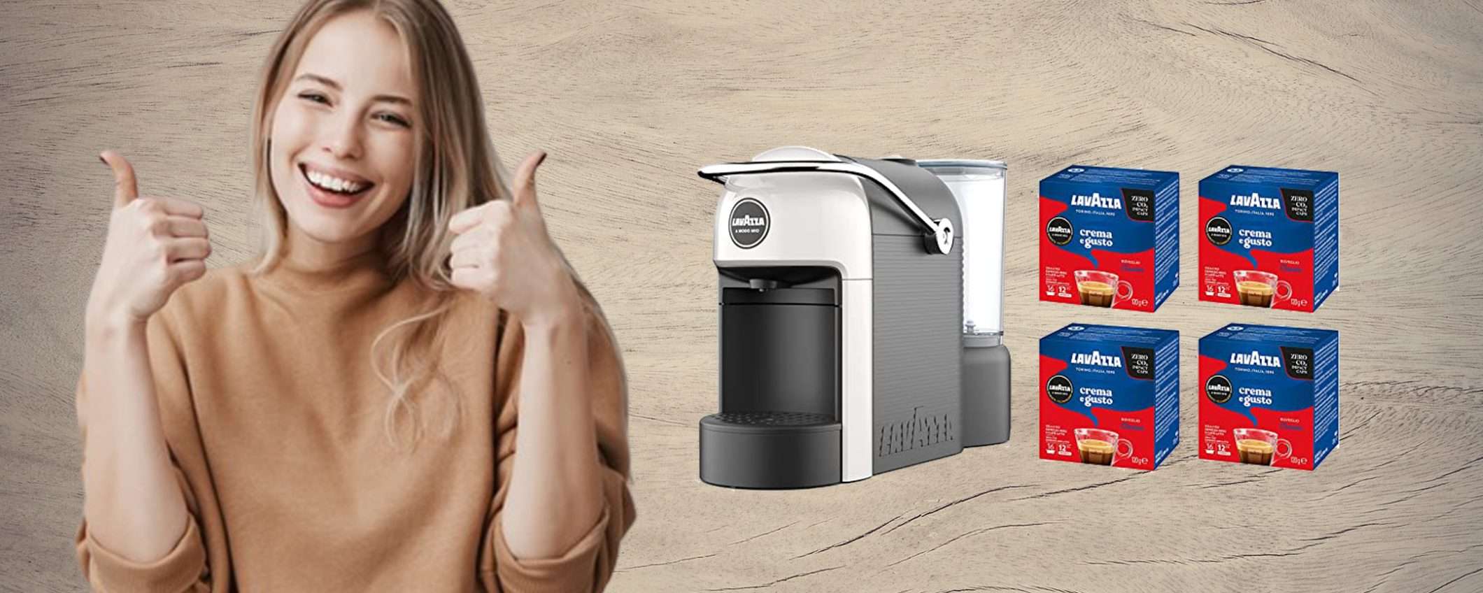 Macchina per caffè Lavazza A Modo Mio Jolie: sconto da non perdere! Macchina per caffè Lavazza A Modo Mio Jolie: sconto da non perdere!