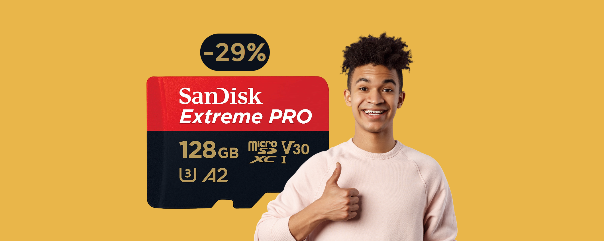 MicroSD SanDisk 128GB: un concentrato di spazio e velocità a soli 35€