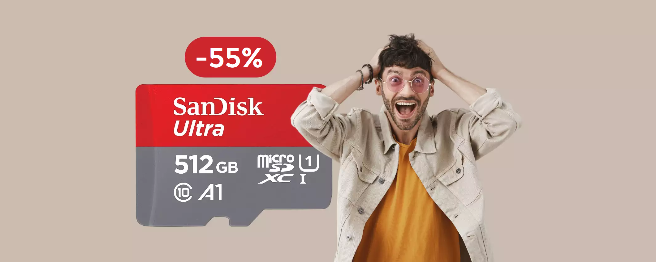 MicroSD SanDisk 512GB a meno di METÀ prezzo: un vero AFFARE (52€)