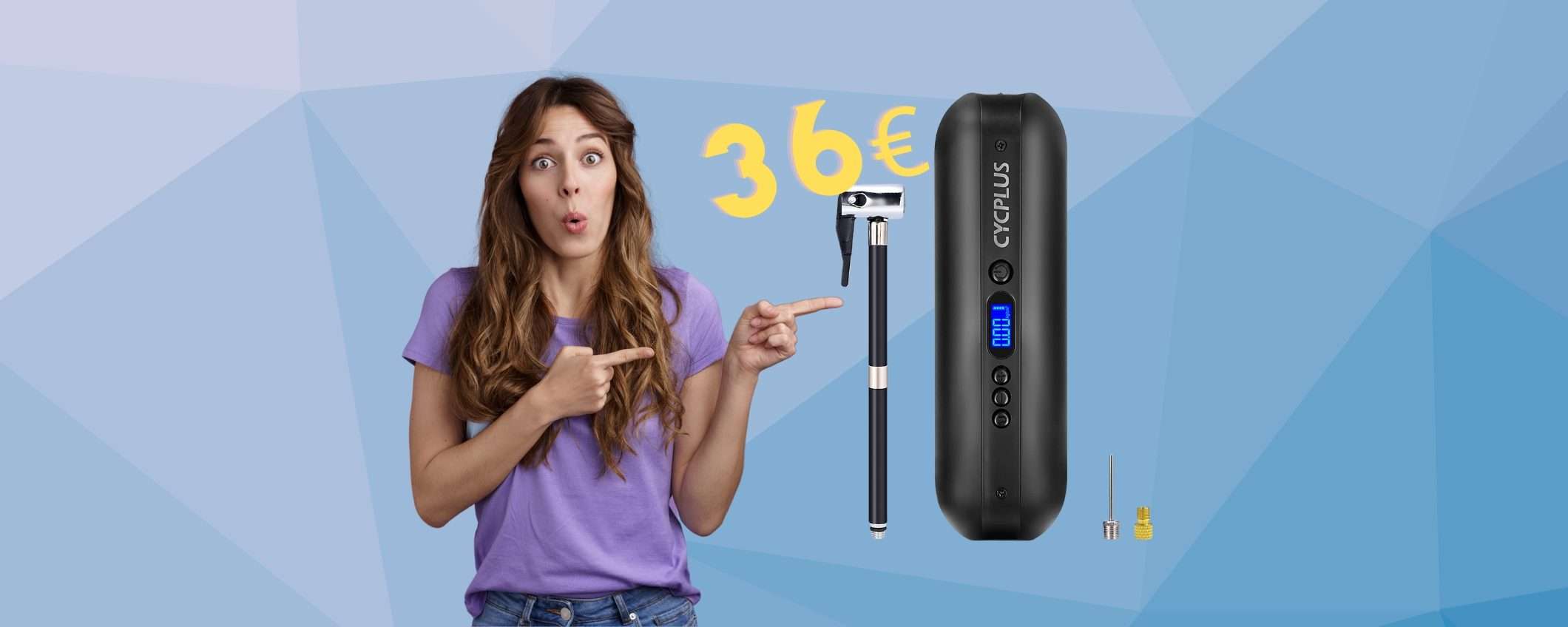 Mini compressore portatile che gonfia di tutto in OFFERTA a 36€ Mini compressore portatile che gonfia di tutto in OFFERTA a 36€