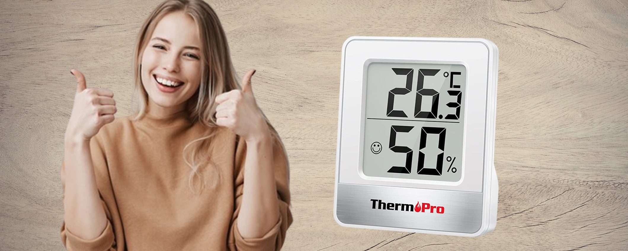 Mini igrometro per interni a soli € 8,92: sconto BOMBA su Amazon Mini igrometro per interni a soli € 8,92: sconto BOMBA su Amazon