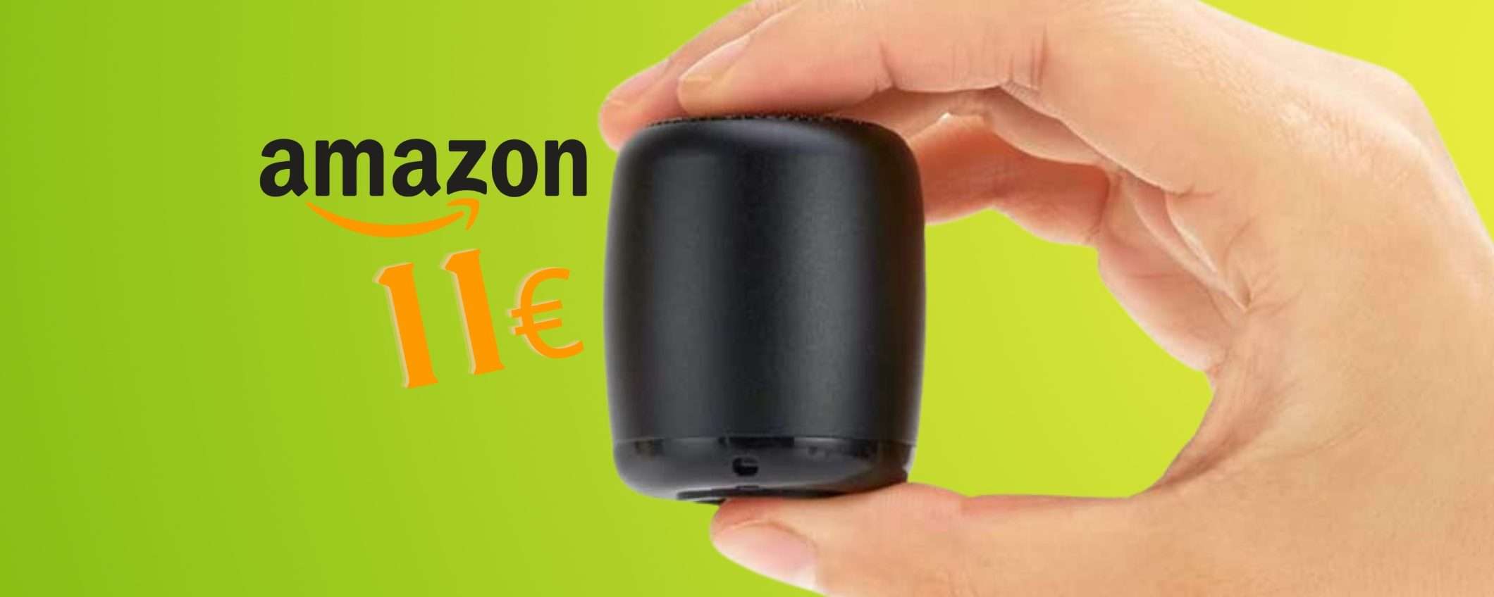 Mini speaker wireless potente che sta in una mano a 11€ su Amazon Mini speaker wireless potente che sta in una mano a 11€ su Amazon