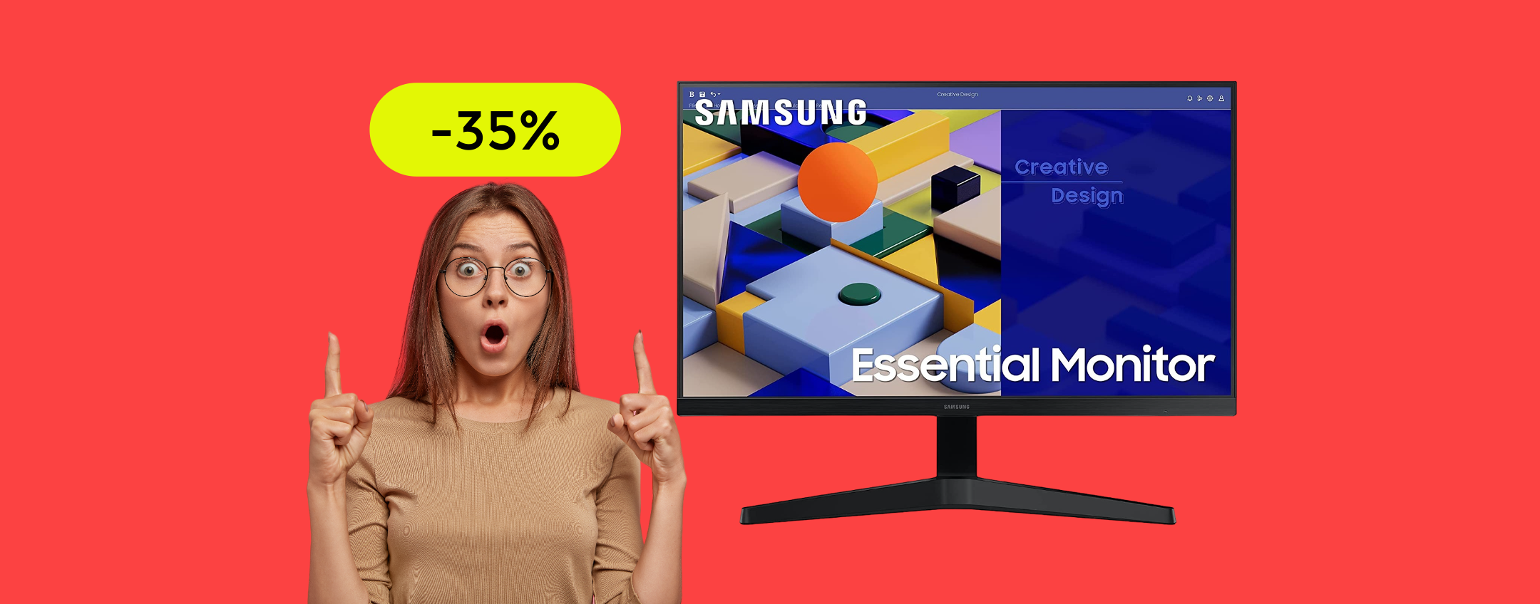 Monitor Samsung 27 pollici FullHD l'AFFARE del momento a soli 149€