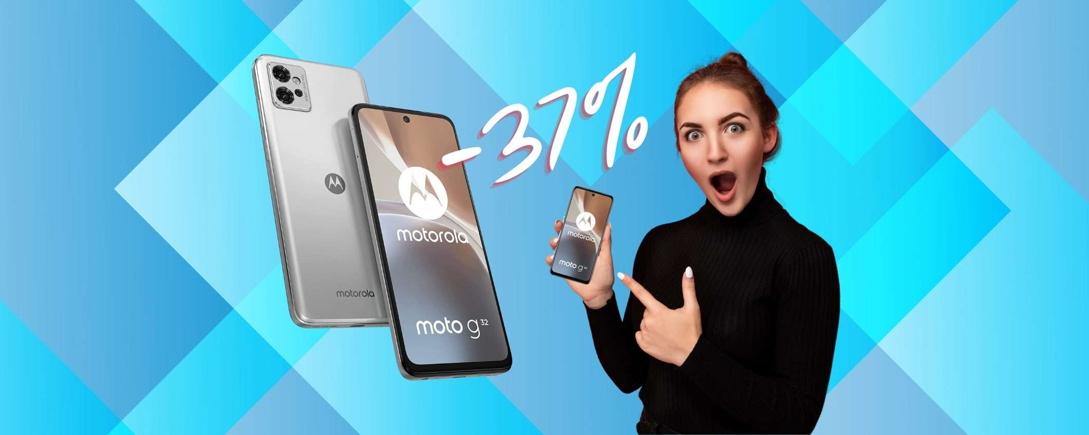Motorola moto g32 a PREZZO SBRICIOLATO su Amazon (-37%) Motorola moto g32 a PREZZO SBRICIOLATO su Amazon (-37%)