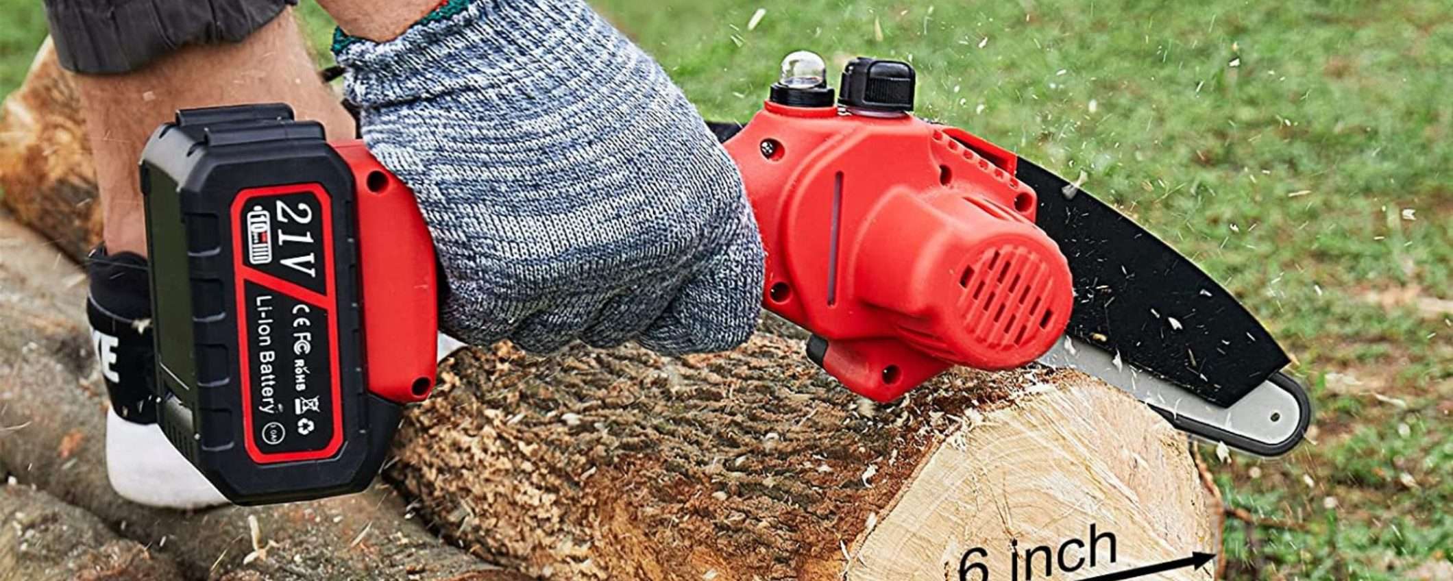 Motosega con 2 batterie, custodia e accessori: kit a prezzo SMINUZZATO (58€) Motosega con 2 batterie, custodia e accessori: kit a prezzo SMINUZZATO (58€)