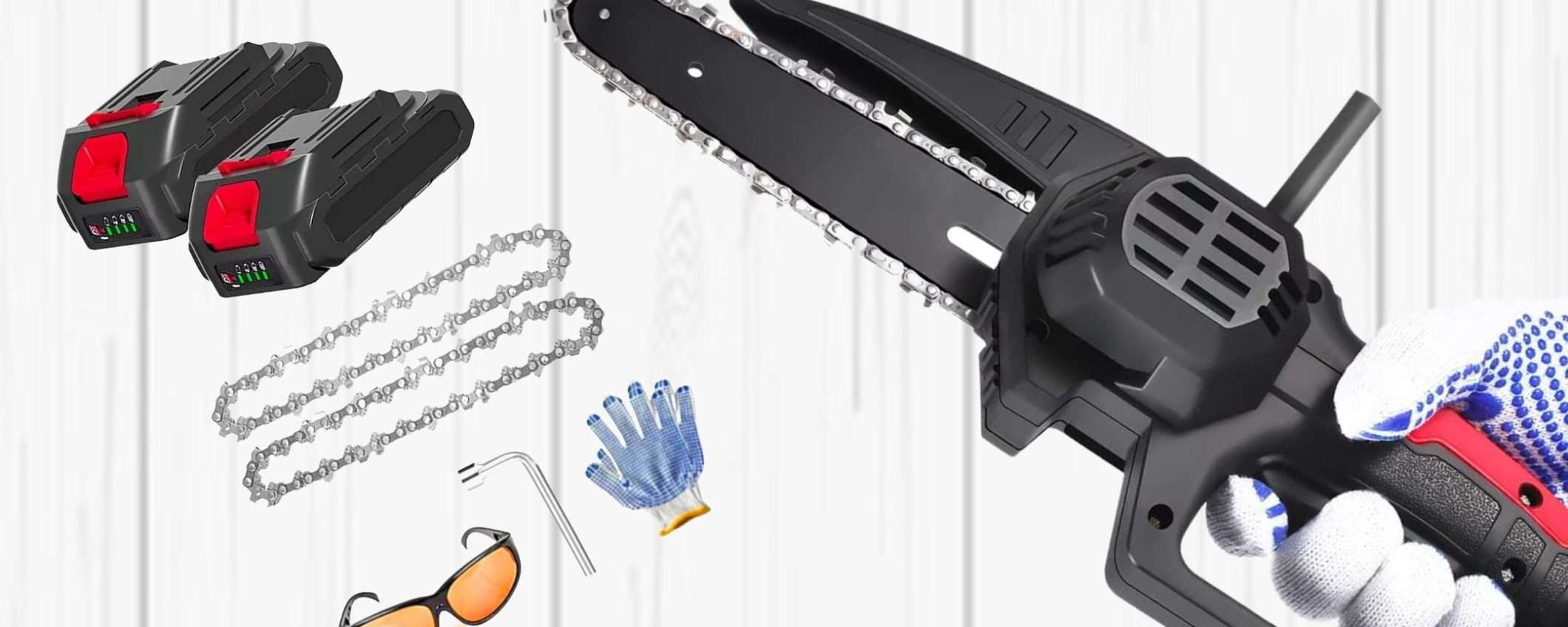 Motosega elettrica con 2 batterie e accessori a 44€: prezzo TRANCIATO (-50%) Motosega elettrica con 2 batterie e accessori a 44€: prezzo TRANCIATO (-50%)