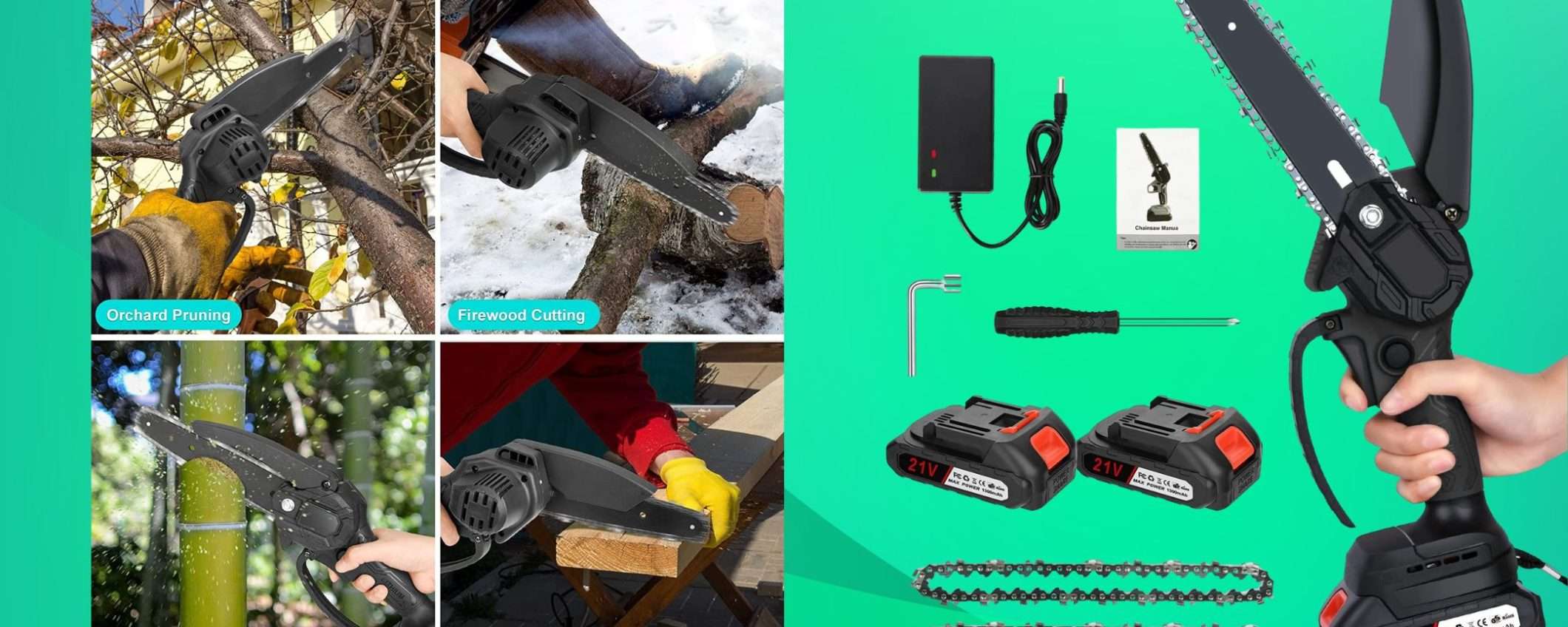 Motosega con 2 batterie e accessori a prezzo TAGLIATISSIMO su Amazon (54€) Motosega con 2 batterie e accessori a prezzo TAGLIATISSIMO su Amazon (54€)