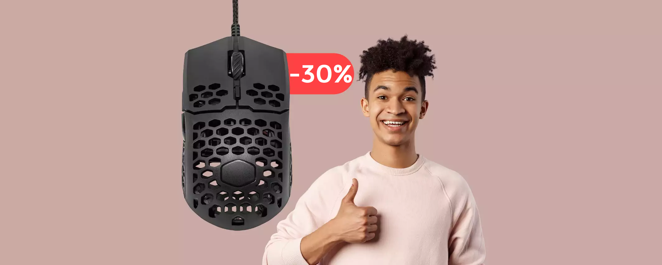 Mouse gaming GENIALE: per mani che non suderanno mai (34€)