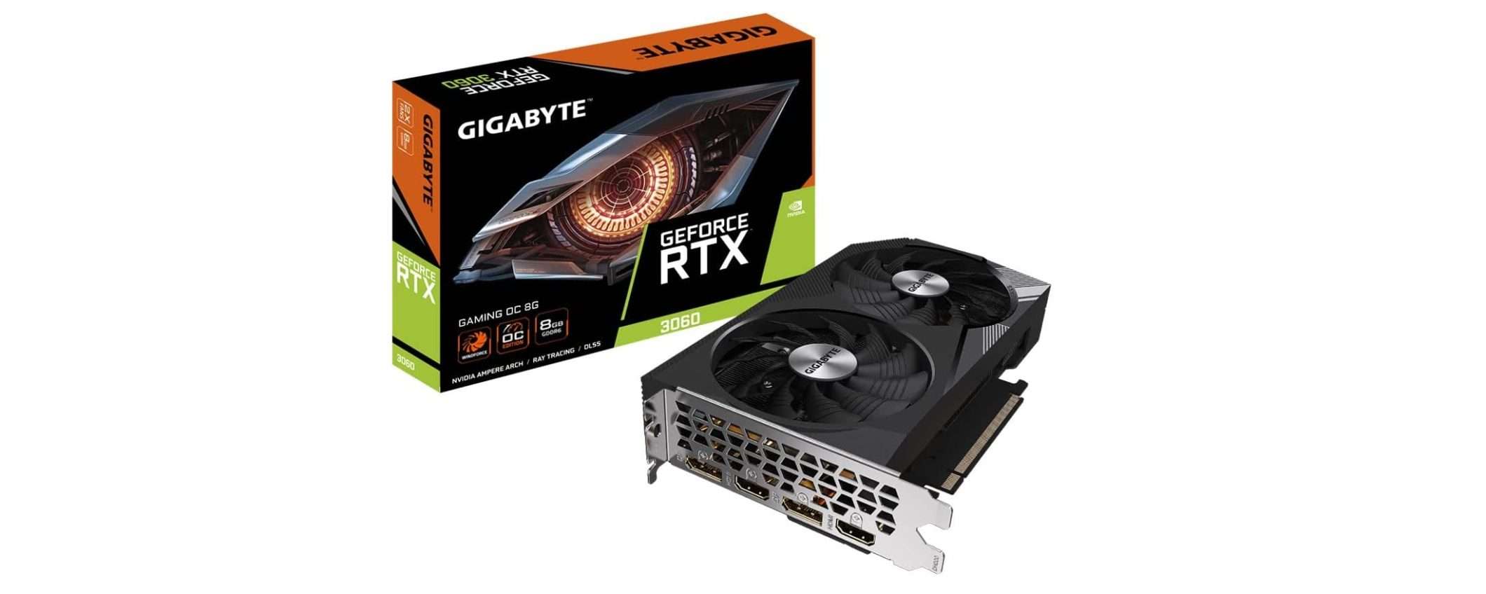 NVIDIA RTX 3060: nuovo MINIMO STORICO su Amazon, il prezzo scende a 319€ NVIDIA RTX 3060: nuovo MINIMO STORICO su Amazon, il prezzo scende a 319€