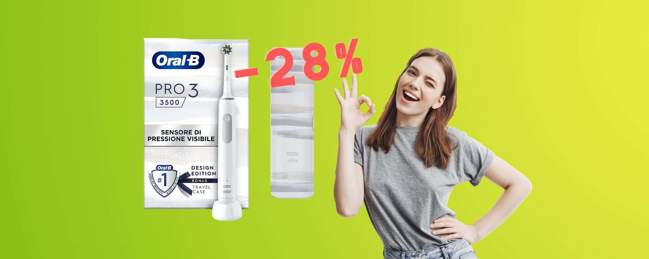 Oral-B Pro 3 è il MIGLIOR spazzolino elettrico e adesso in OFFERTA Oral-B Pro 3 è il MIGLIOR spazzolino elettrico e adesso in OFFERTA
