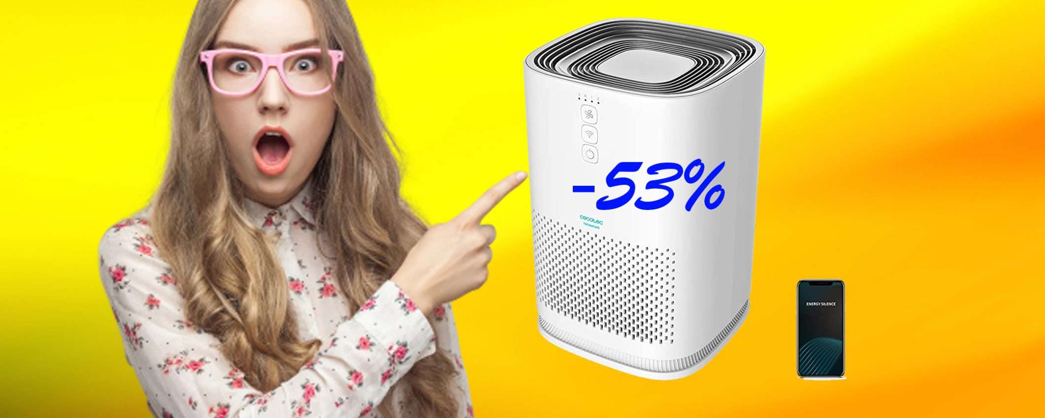 Eccezionale purificatore d'aria con sconto BOMBA del 53% (Amazon) Eccezionale purificatore d'aria con sconto BOMBA del 53% (Amazon)