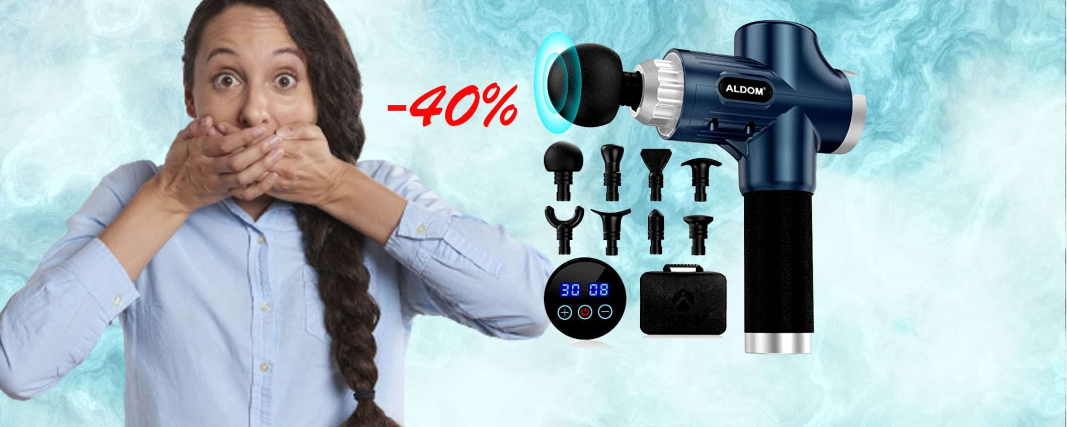 Pistola per massaggi muscolari: sconto TOP su Amazon (-40%) Pistola per massaggi muscolari: sconto TOP su Amazon (-40%)