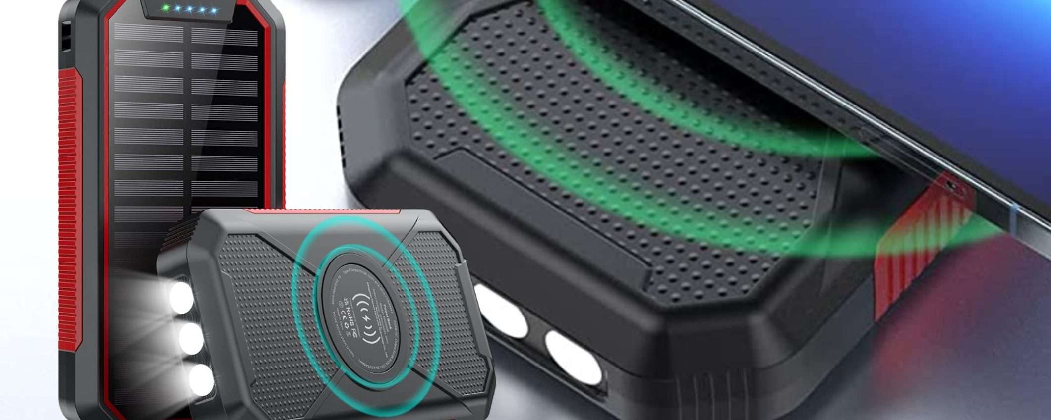 Più che un powerbank solare, questa è una mini centrale elettrica (25€) Più che un powerbank solare, questa è una mini centrale elettrica (25€)