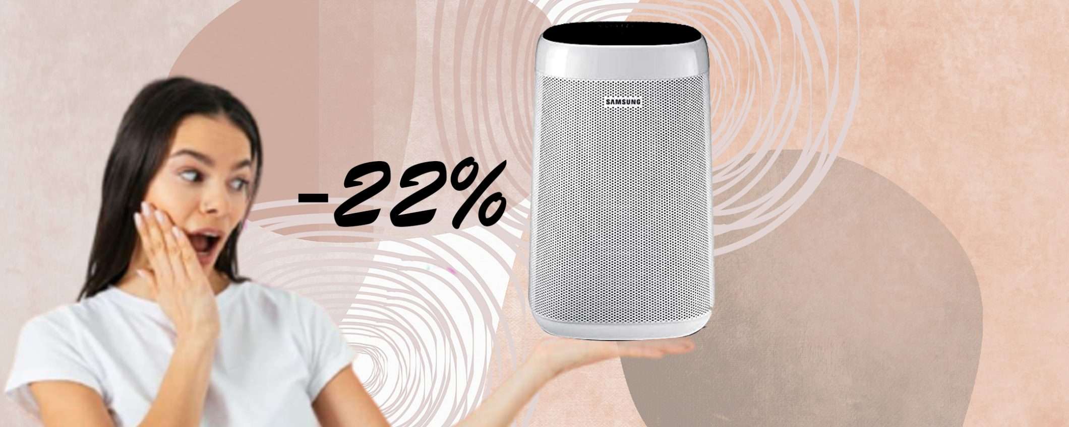 Purificatore d'aria Samsung: IMPERDIBILE a questo prezzo (-22%) Purificatore d'aria Samsung: IMPERDIBILE a questo prezzo (-22%)