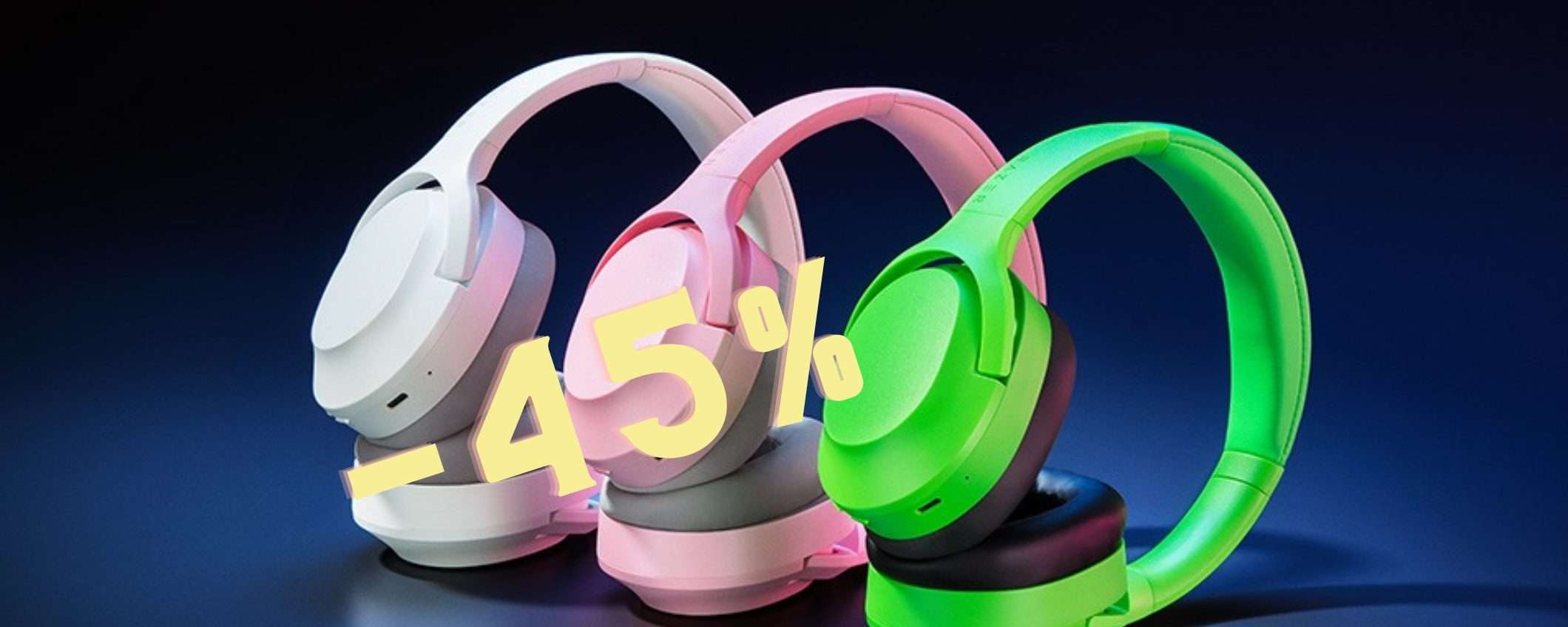 Razer Opus X: cuffie wireless con bassa latenza, ANC e 30h di autonomia Razer Opus X: cuffie wireless con bassa latenza, ANC e 30h di autonomia