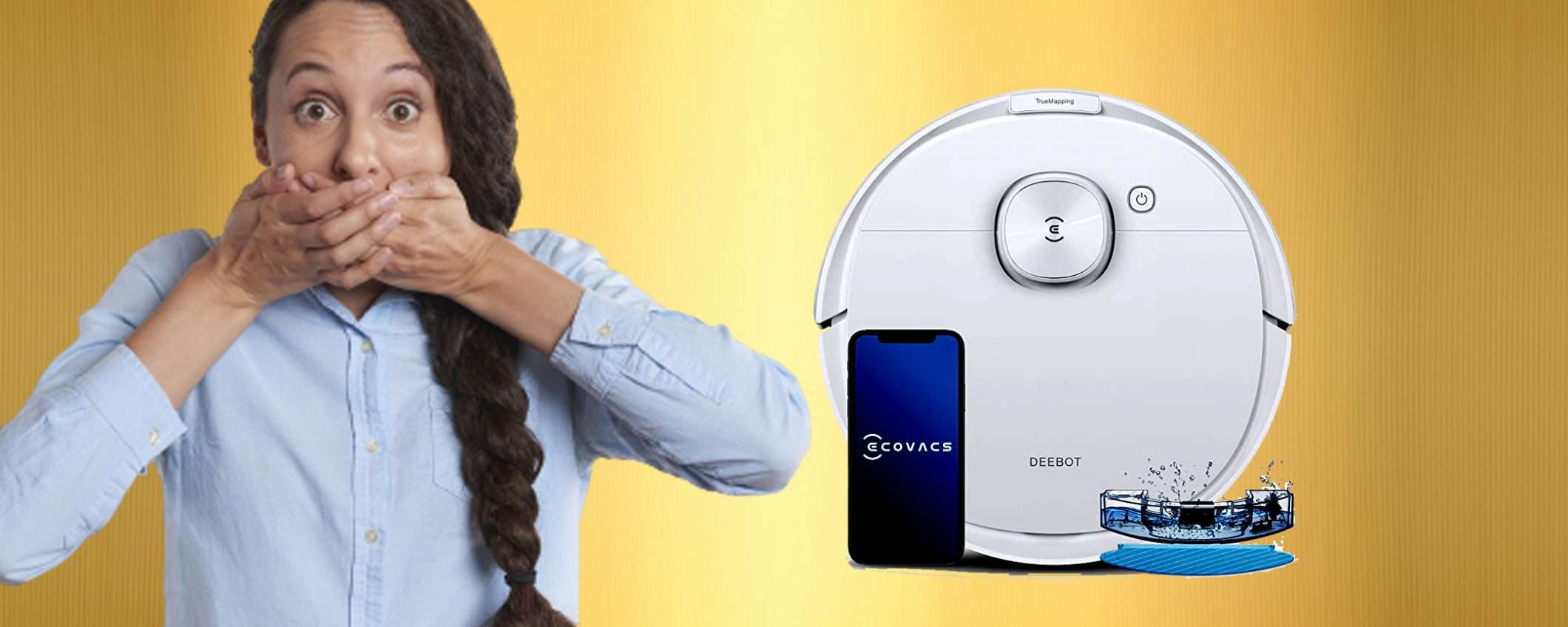 Robot aspirapolvere 2 in 1: IMPERDIBILE con sconto del 38% (Amazon) Robot aspirapolvere 2 in 1: IMPERDIBILE con sconto del 38% (Amazon)