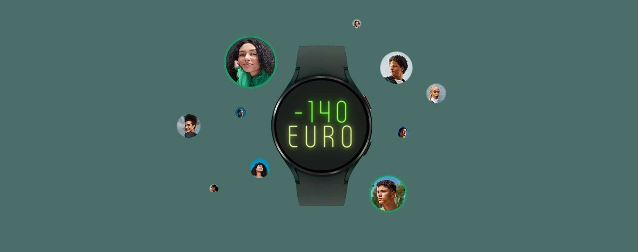 Samsung Galaxy Watch4: SCONTO IMMEDIATO di 140€ su Monclick Samsung Galaxy Watch4: SCONTO IMMEDIATO di 140€ su Monclick
