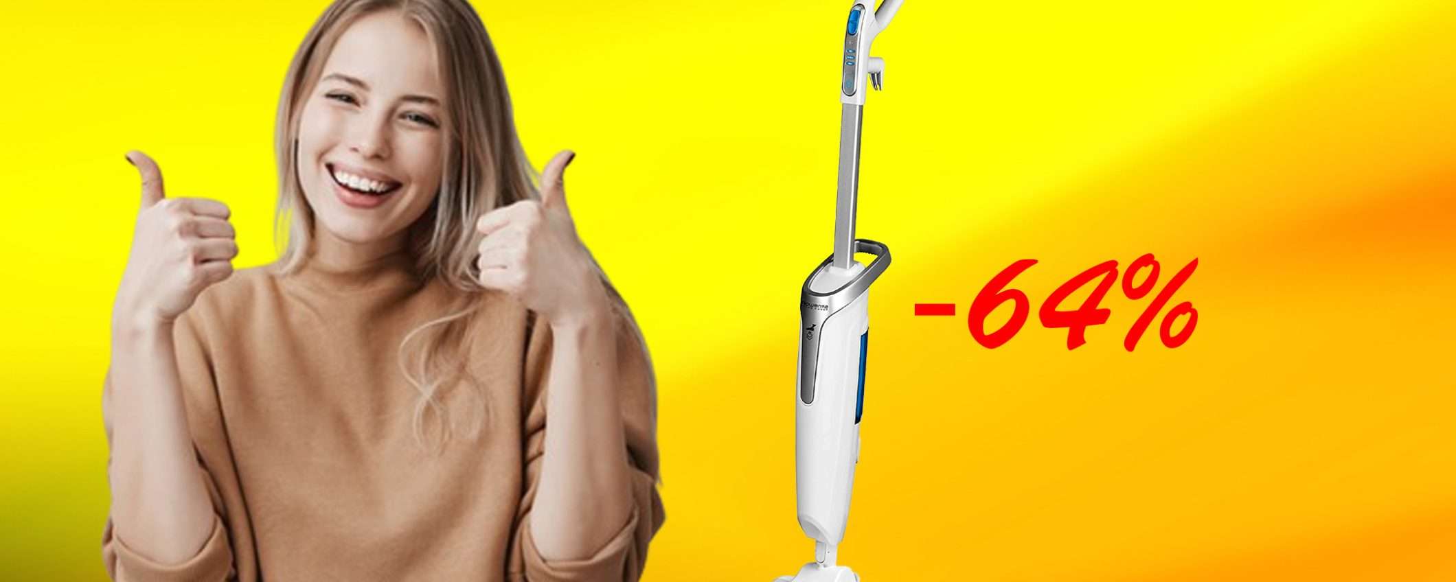 Scopa a vapore Rowenta Stream Power: sconto FOLLE del 64% (Amazon) Scopa a vapore Rowenta Stream Power: sconto FOLLE del 64% (Amazon)