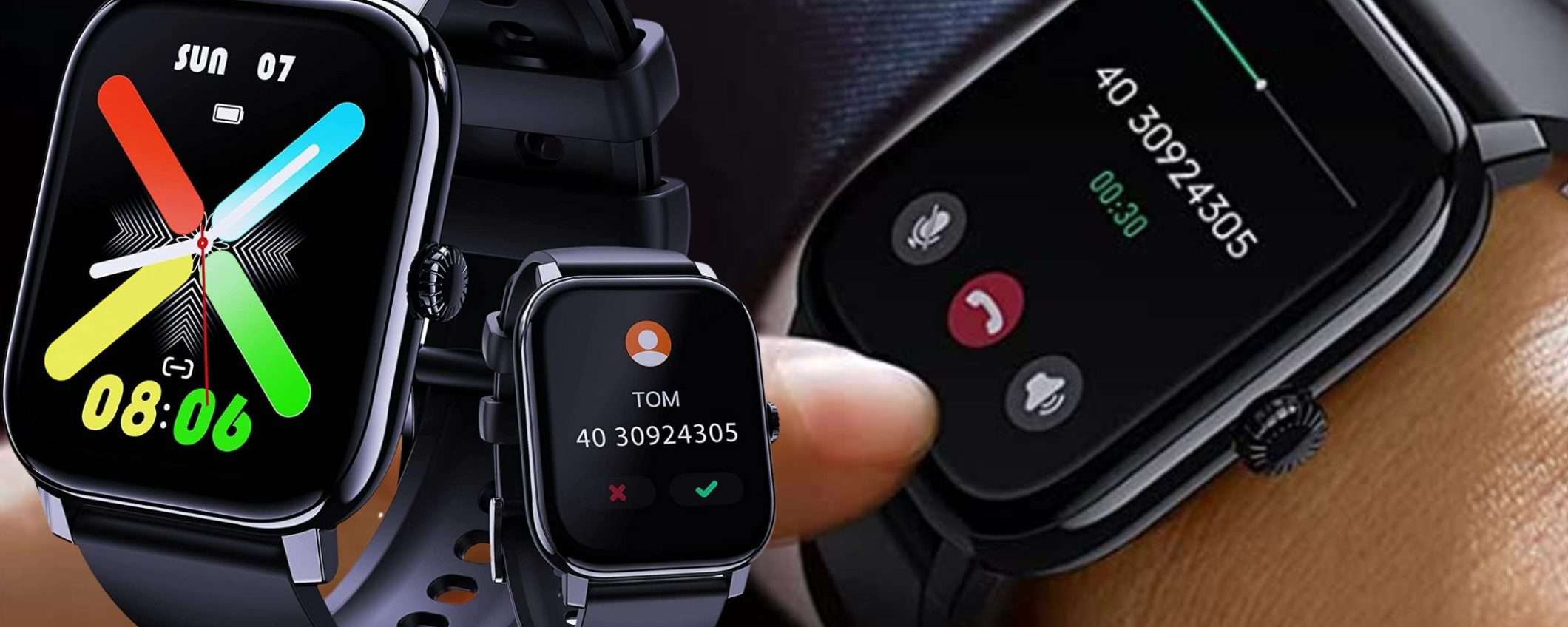Questo smartwatch è un PC da polso, può anche TELEFONARE: tuo a 24€ (-64%) Questo smartwatch è un PC da polso, può anche TELEFONARE: tuo a 24€ (-64%)