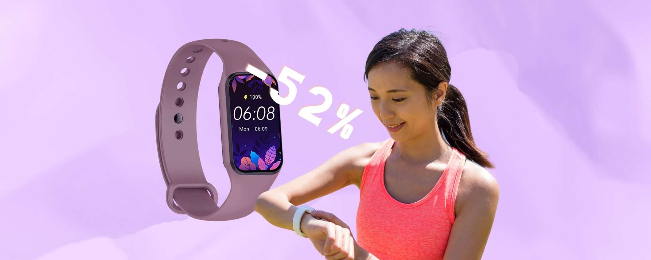 Smartwatch impermeabile (IP68) con notifiche e 2 cinturini a 23€ Smartwatch impermeabile (IP68) con notifiche e 2 cinturini a 23€