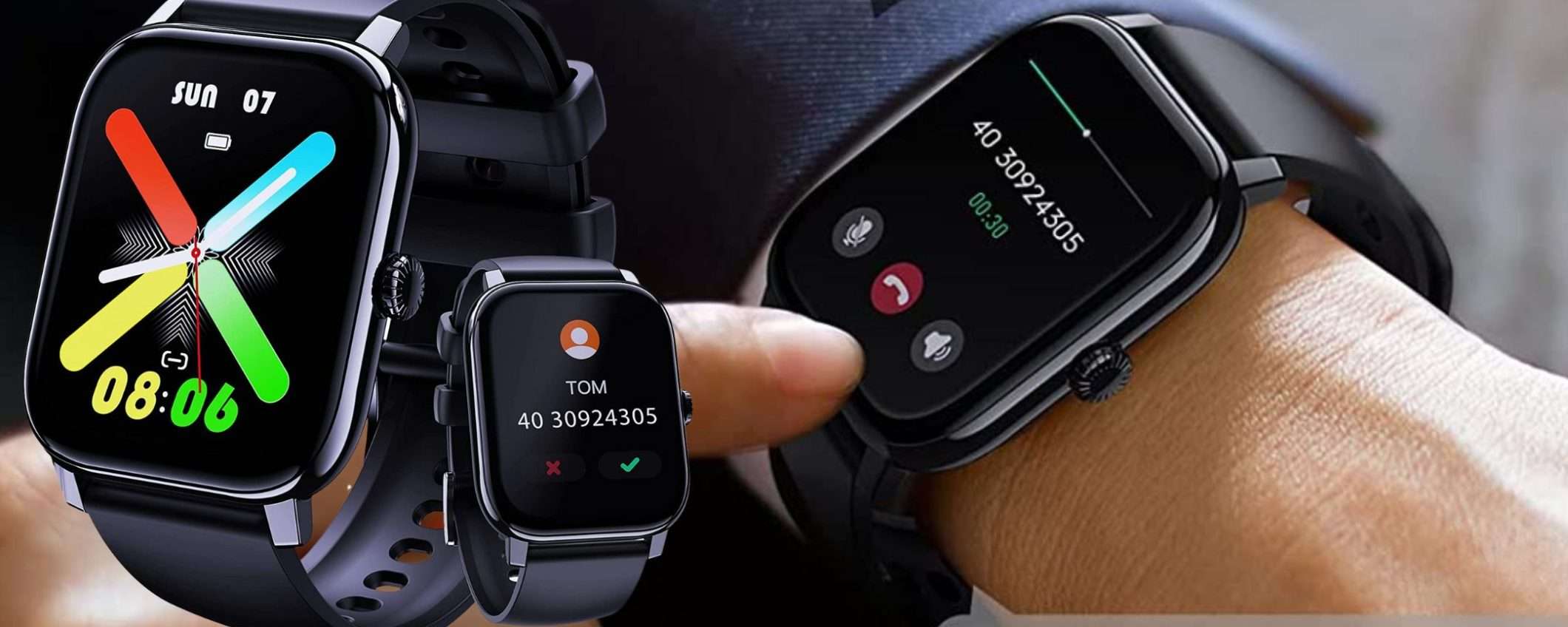 Con questo smartwatch SENSAZIONALE a 24€ puoi anche telefonare (-64%) Con questo smartwatch SENSAZIONALE a 24€ puoi anche telefonare (-64%)