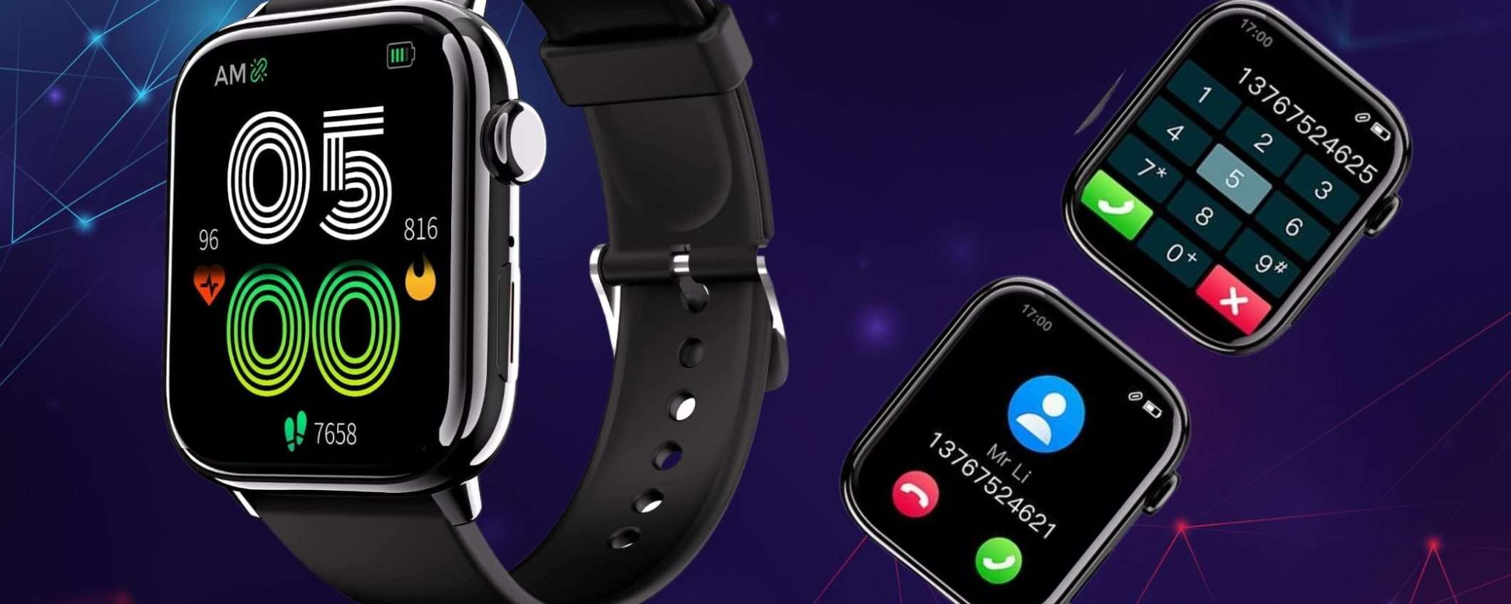Con 19€ prendi uno smartwatch PAZZESCO: pressione, battito e telefonate Con 19€ prendi uno smartwatch PAZZESCO: pressione, battito e telefonate