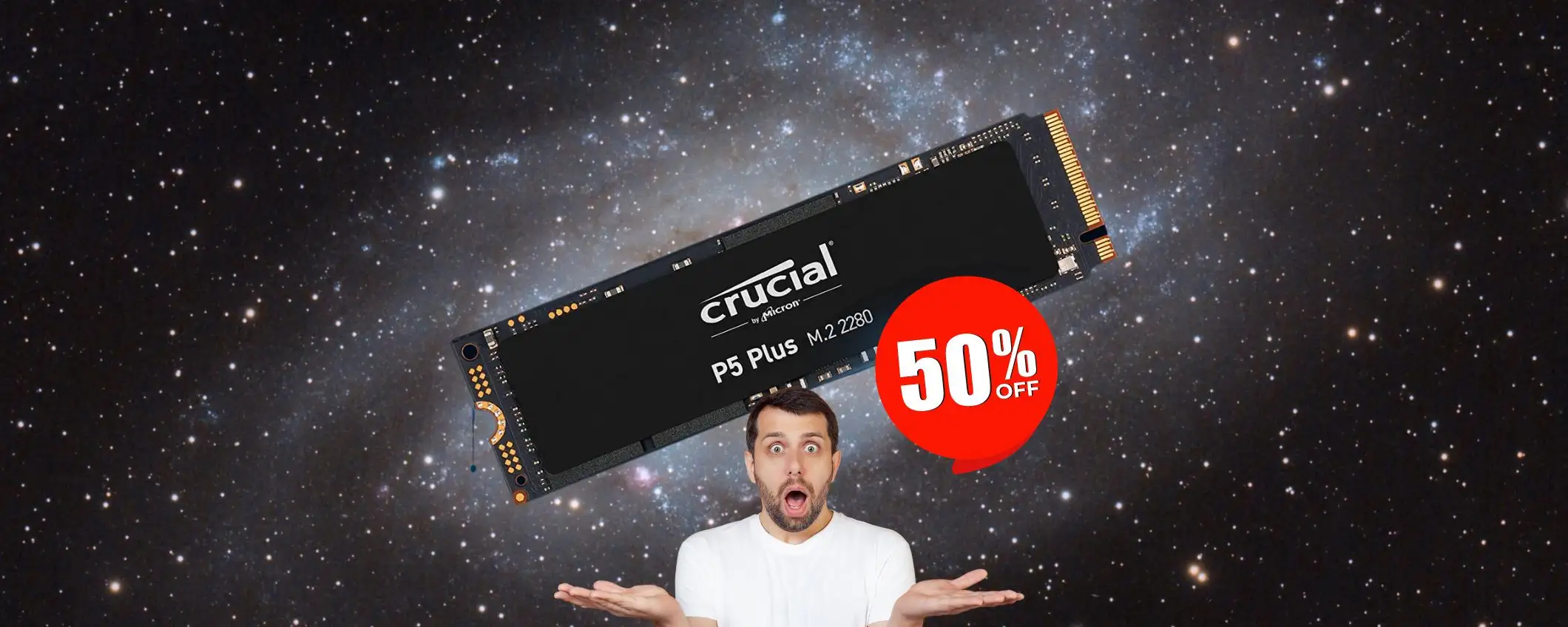 Crucial: 2TB di SSD a un prezzo RIDICOLO su Amazon Crucial: 2TB di SSD a un prezzo RIDICOLO su Amazon