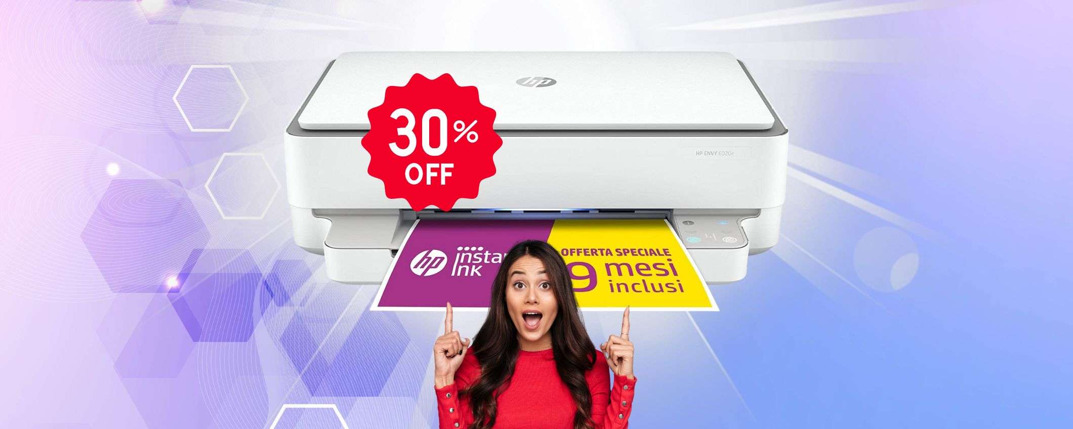 Bastano 79€ per la Stampante Wifi HP Envy 6030e: SOLO SU AMAZON Bastano 79€ per la Stampante Wifi HP Envy 6030e: SOLO SU AMAZON