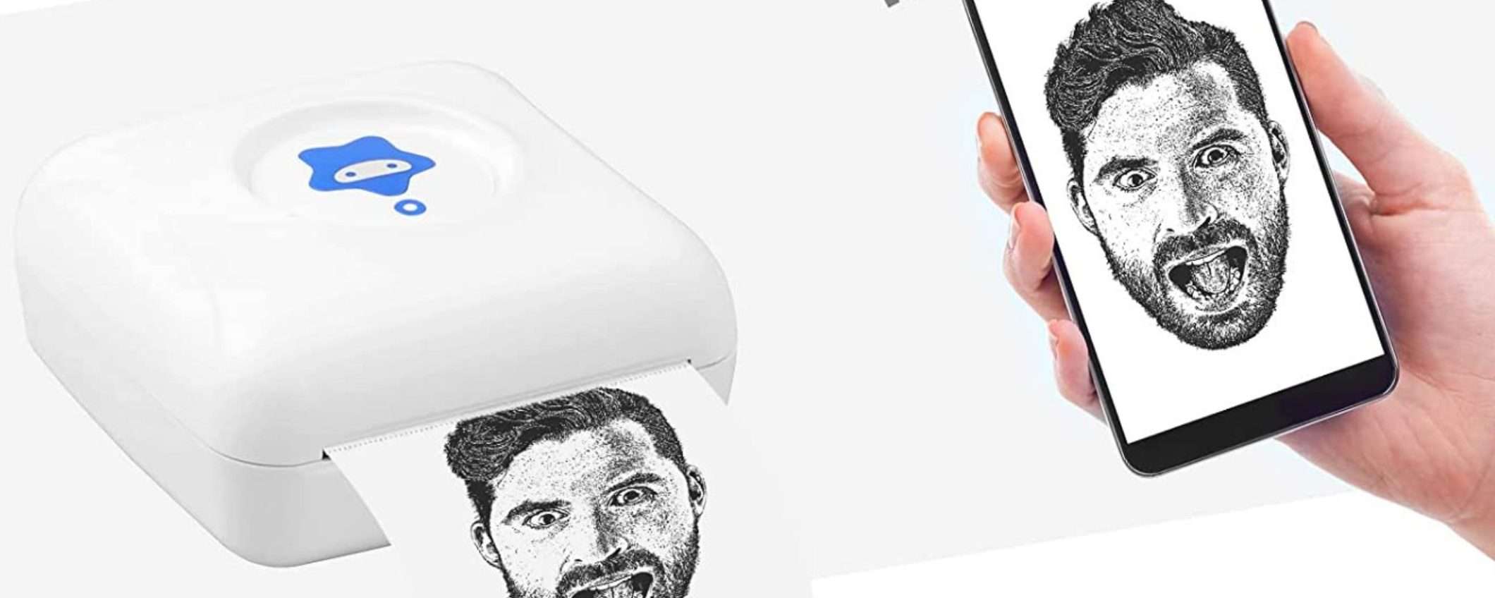 Stampante termica smart a 23€: sconto 40%, NON SERVE inchiostro (Amazon) Stampante termica smart a 23€: sconto 40%, NON SERVE inchiostro (Amazon)