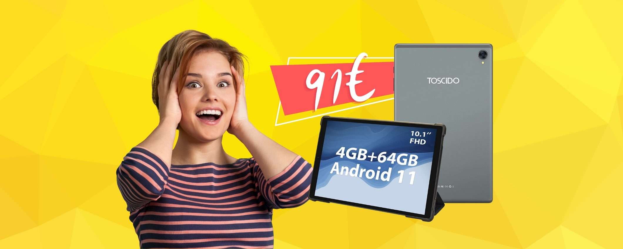 Tablet da 10 pollici a meno di 100€? Questo con Android 11 costa 91€ Tablet da 10 pollici a meno di 100€? Questo con Android 11 costa 91€