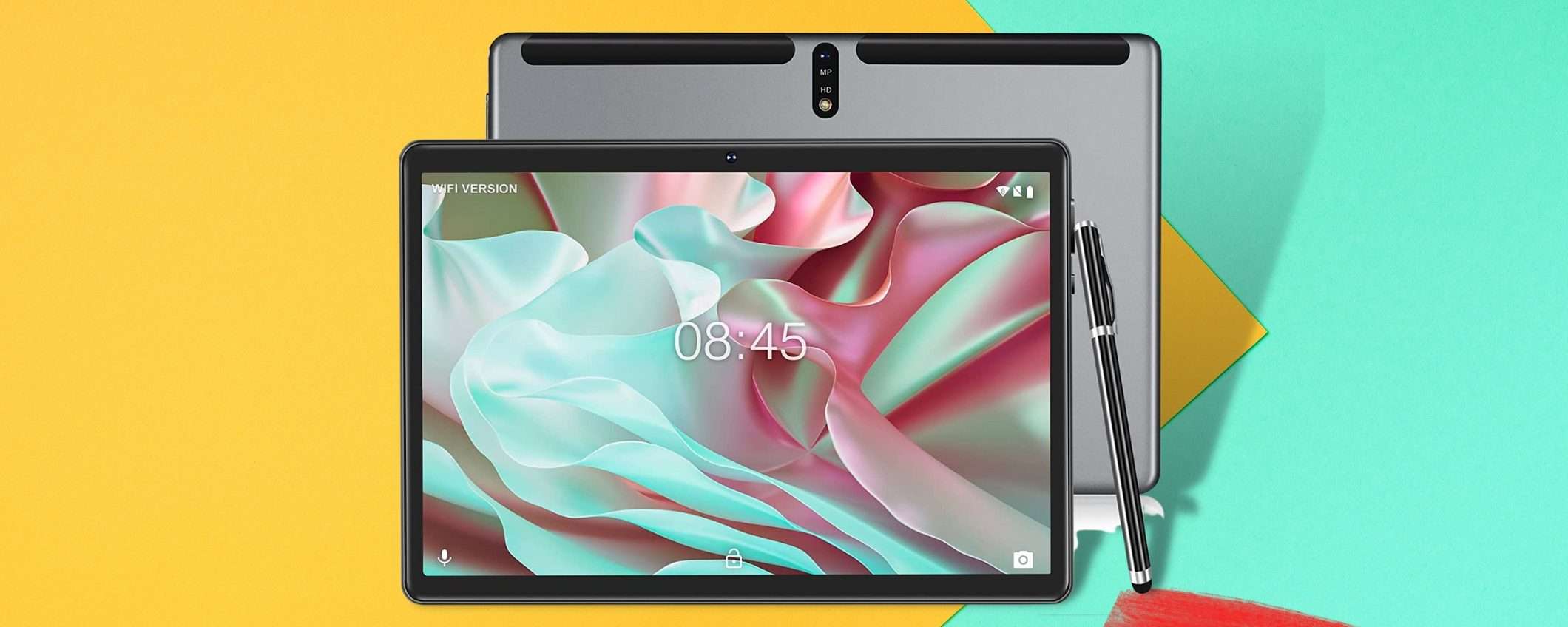 Tablet 10 pollici Android, ti sorprende e costa meno di 90€: FALLO TUO