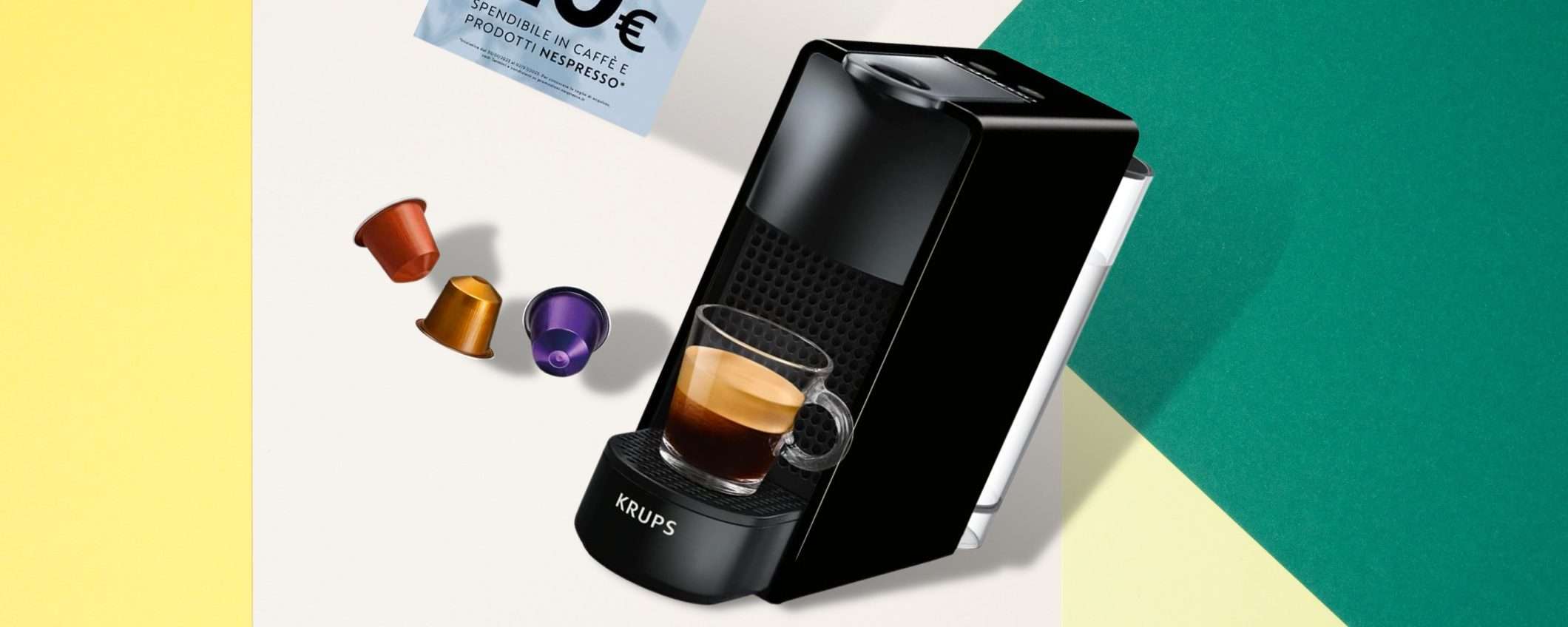 Nespresso Essenza MINI: caffè come al BAR ma in spazio ridotto (-31%) Nespresso Essenza MINI: caffè come al BAR ma in spazio ridotto (-31%)