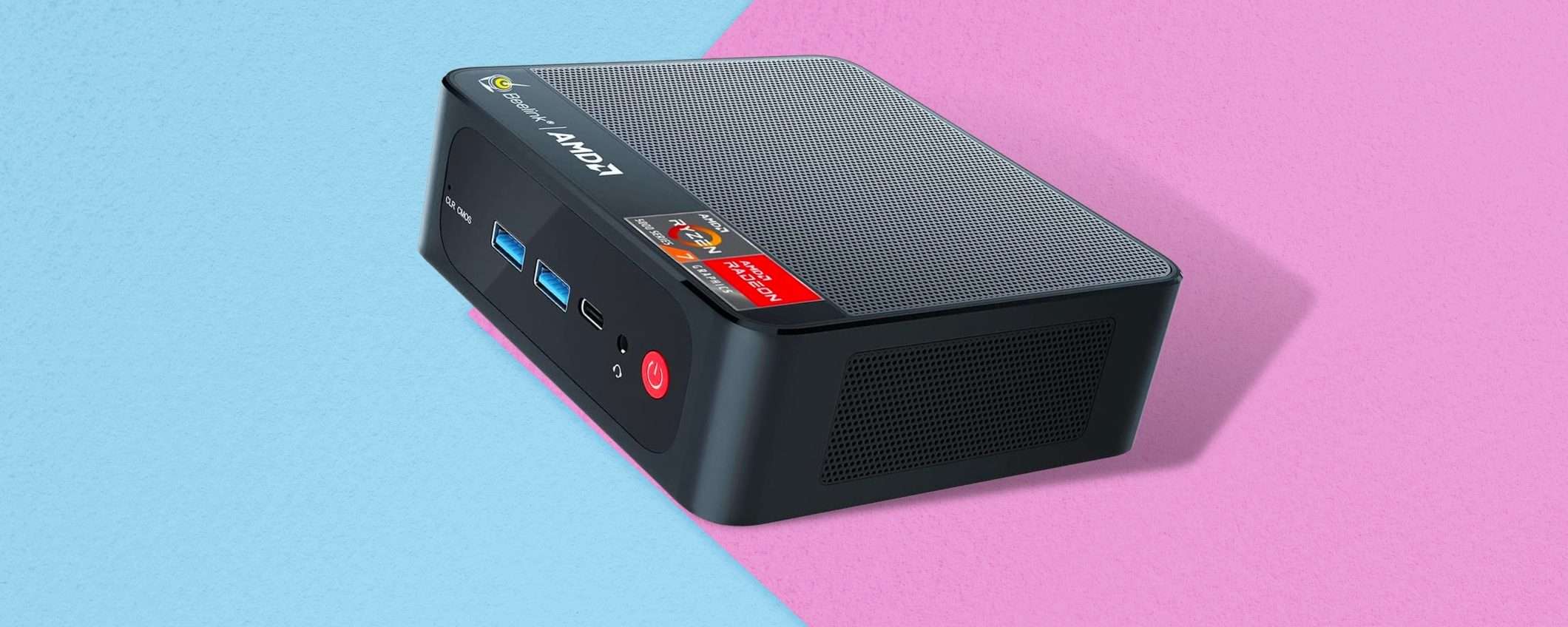Mini PC gaming con AMD Ryzen 7 FAVOLOSO, il coupon fa PAURA Mini PC gaming con AMD Ryzen 7 FAVOLOSO, il coupon fa PAURA