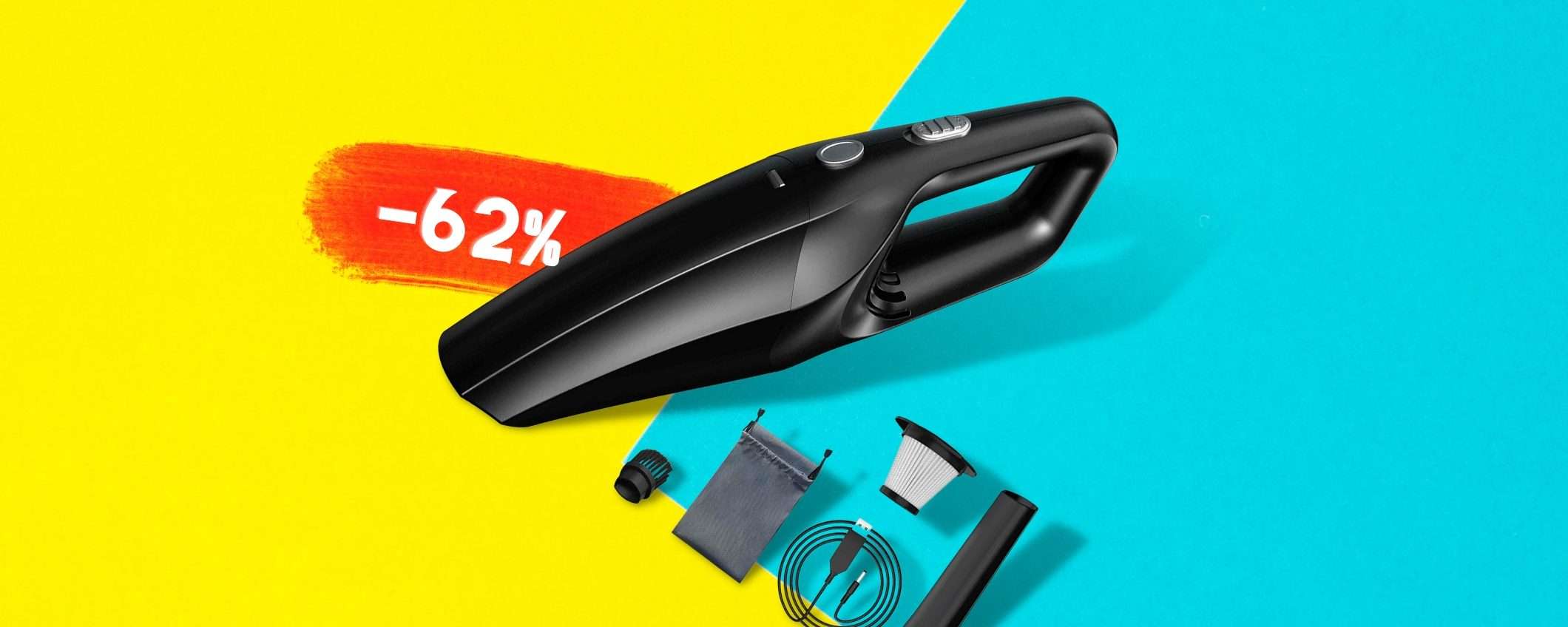 Mini aspirapolvere PORTATILE: in auto è una genialata (22€) Mini aspirapolvere PORTATILE: in auto è una genialata (22€)