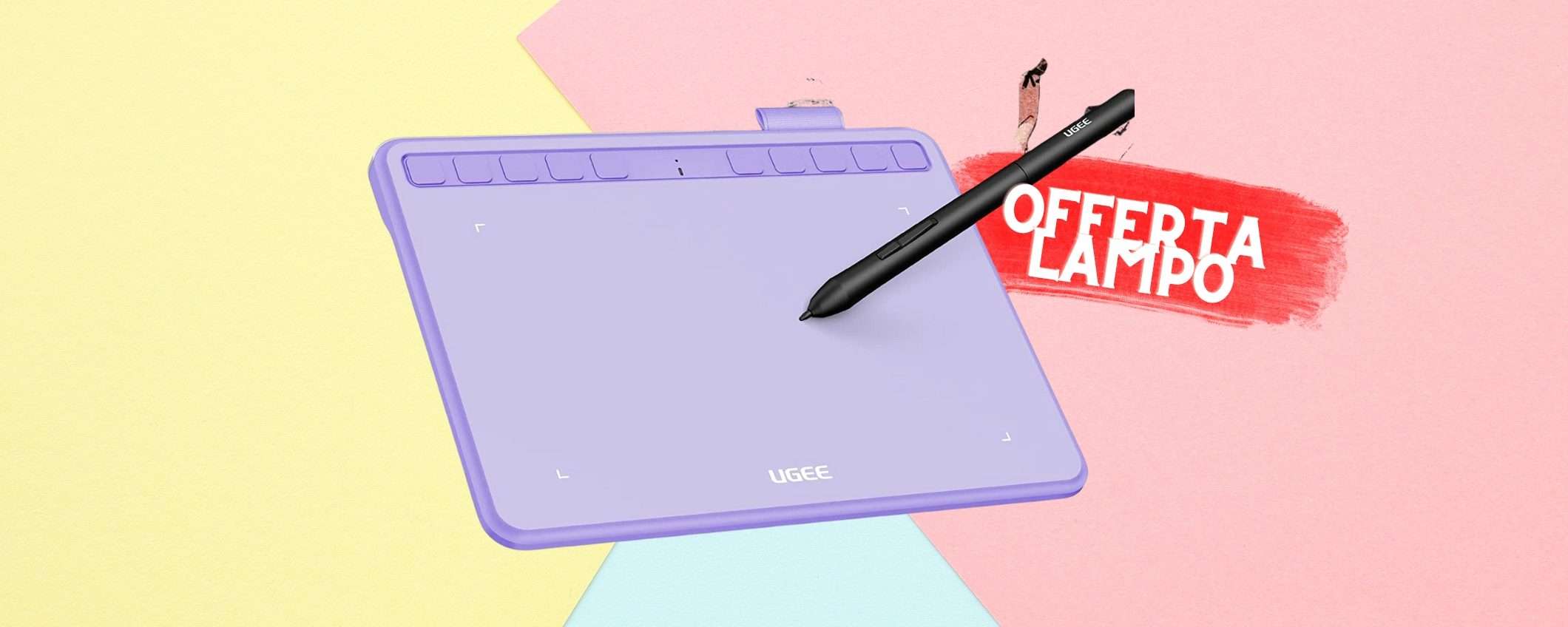 Tavoletta grafica con 10 tasti rapidi, spesa minima in offerta LAMPO Tavoletta grafica con 10 tasti rapidi, spesa minima in offerta LAMPO