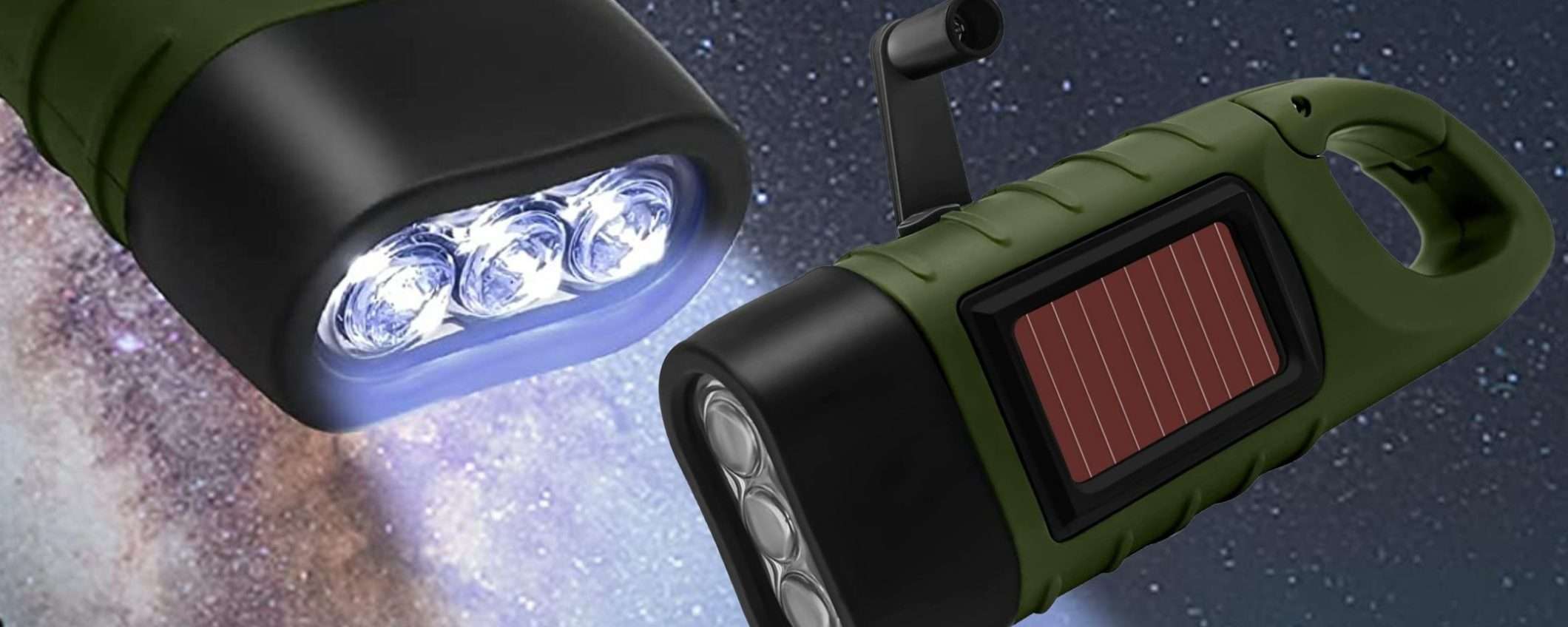 Bastano 7€ per questa torcia solare PAZZESCA: sconto 47% su Amazon Bastano 7€ per questa torcia solare PAZZESCA: sconto 47% su Amazon